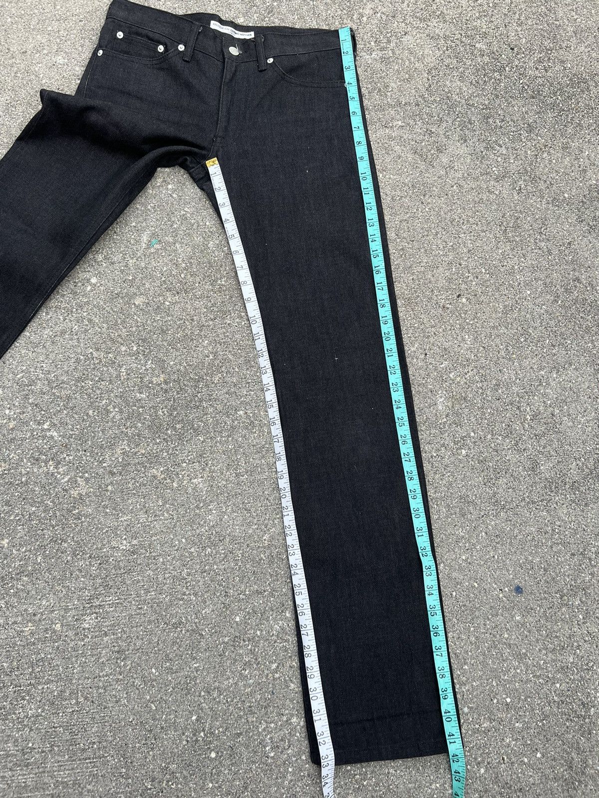 Cosmic Wonder Cosmic Wonder Freedom Leaf Super Black Denim Selvedge Jeans Size US 30 / EU 46 - 4 Thumbnail