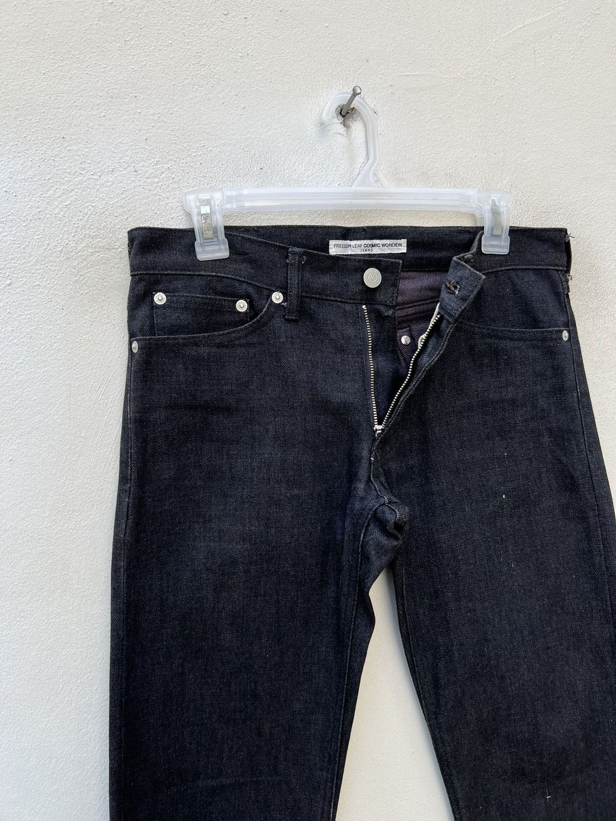 Cosmic Wonder Cosmic Wonder Freedom Leaf Super Black Denim Selvedge Jeans Size US 30 / EU 46 - 7 Thumbnail