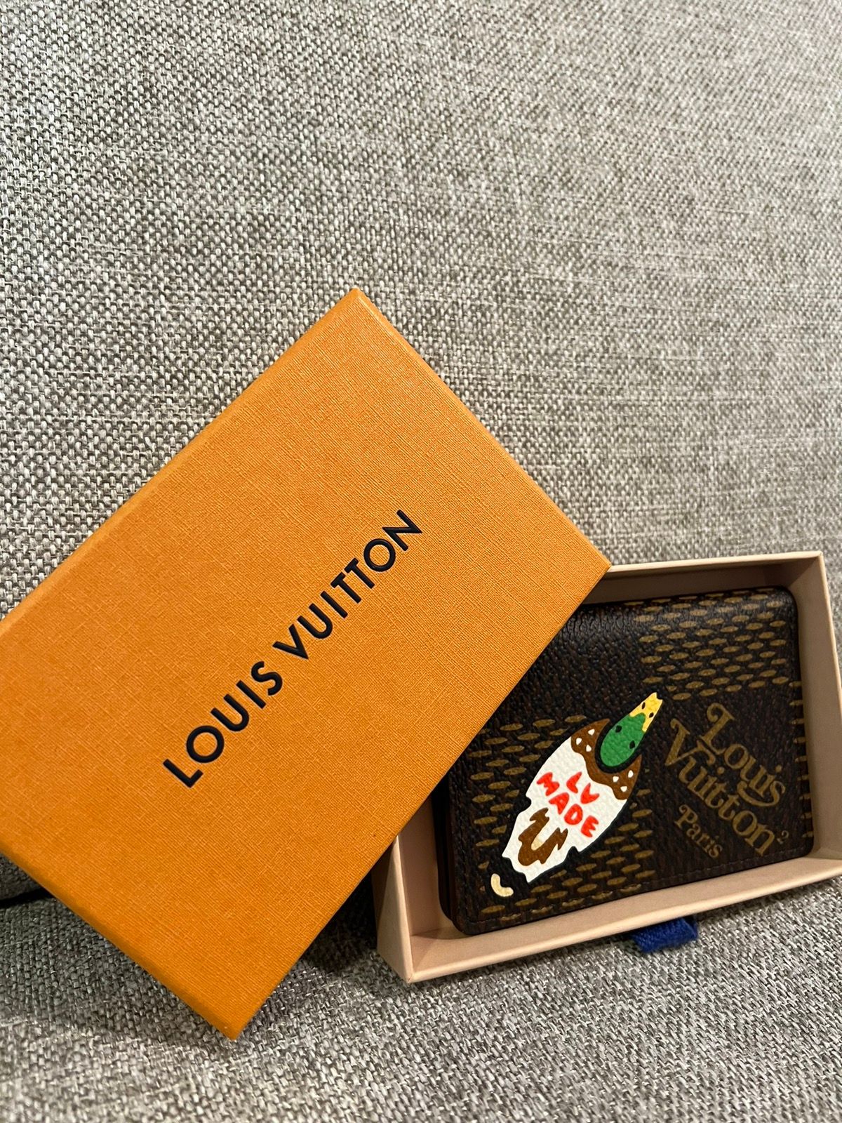 Louis Vuitton Rare Nigo Damier Geant Organizer De Poche Card Case