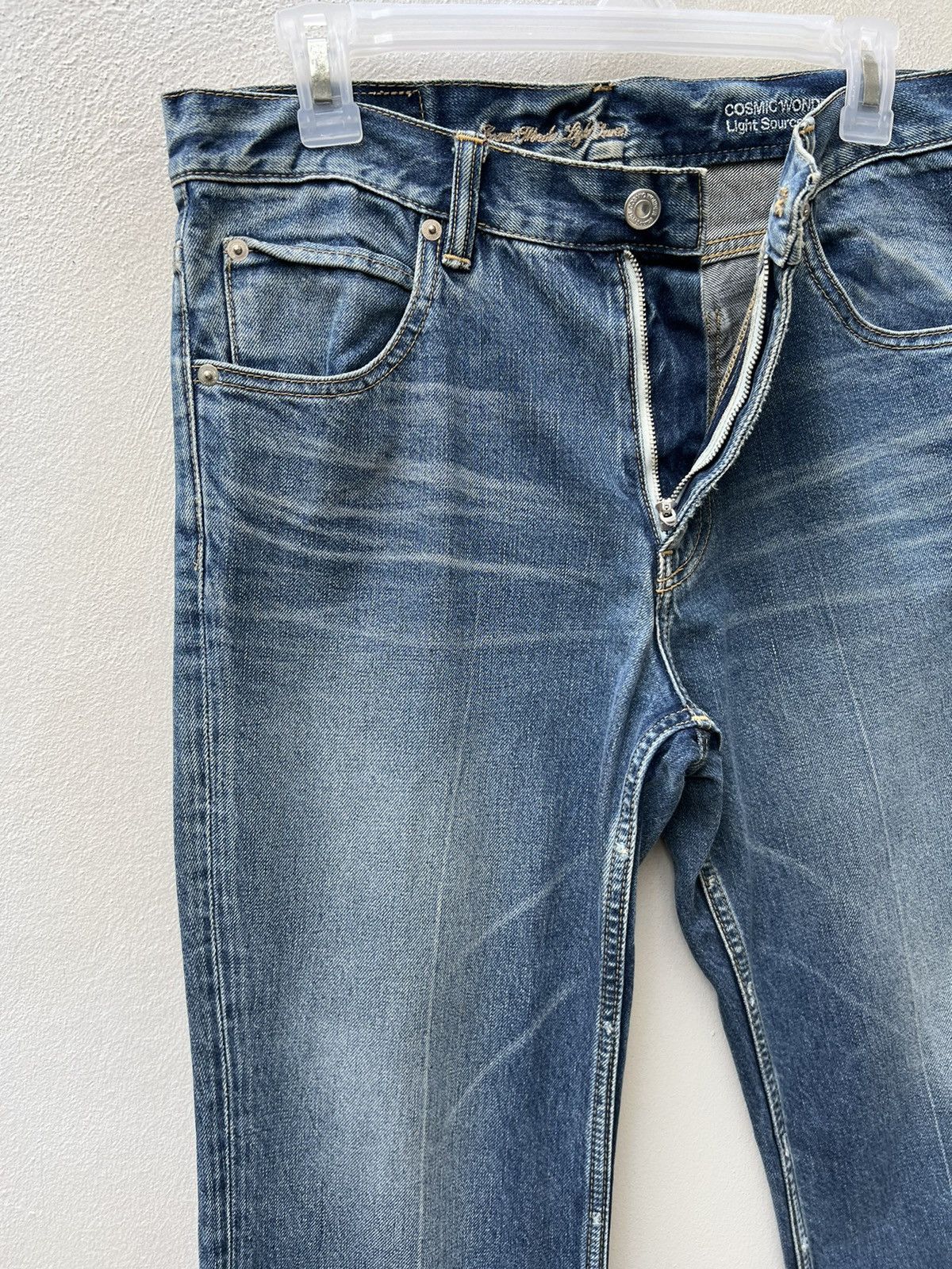 Cosmic Wonder Vintage Cosmic Wonder Japan Faded Denim Flare Jeans Size US 31 - 8 Thumbnail