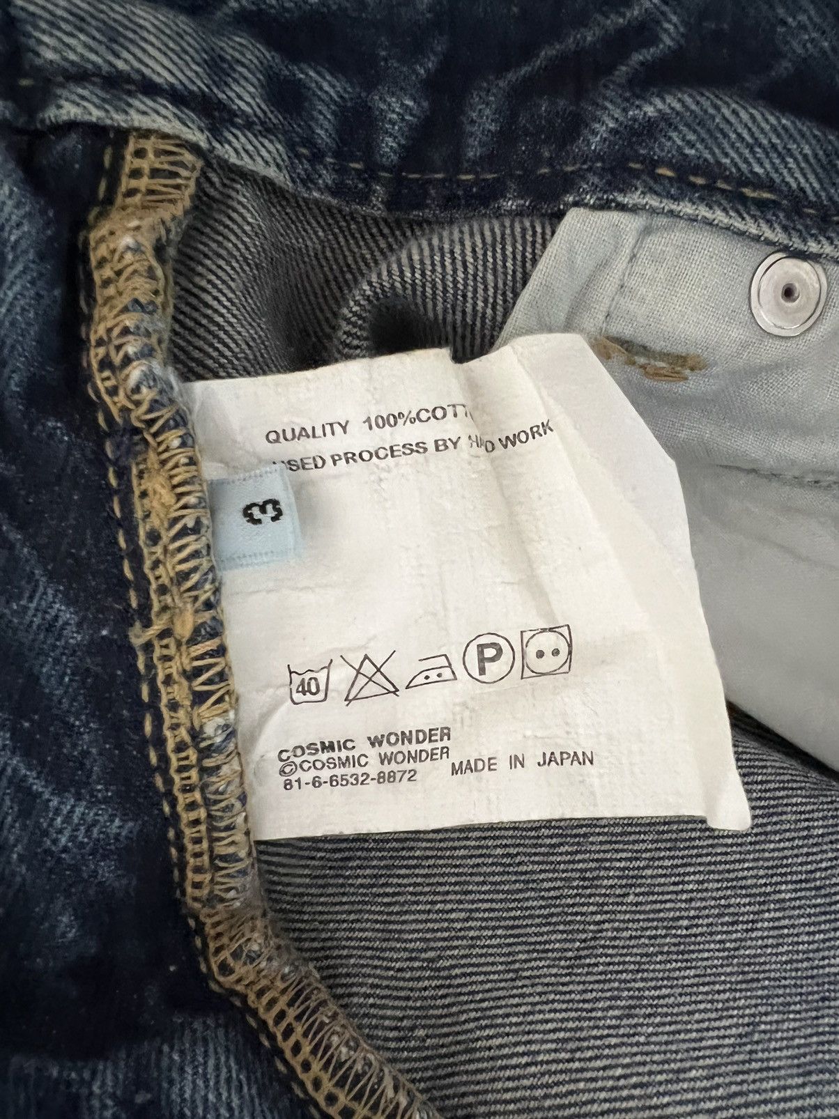 Cosmic Wonder Vintage Cosmic Wonder Japan Faded Denim Flare Jeans Size US 31 - 22 Thumbnail