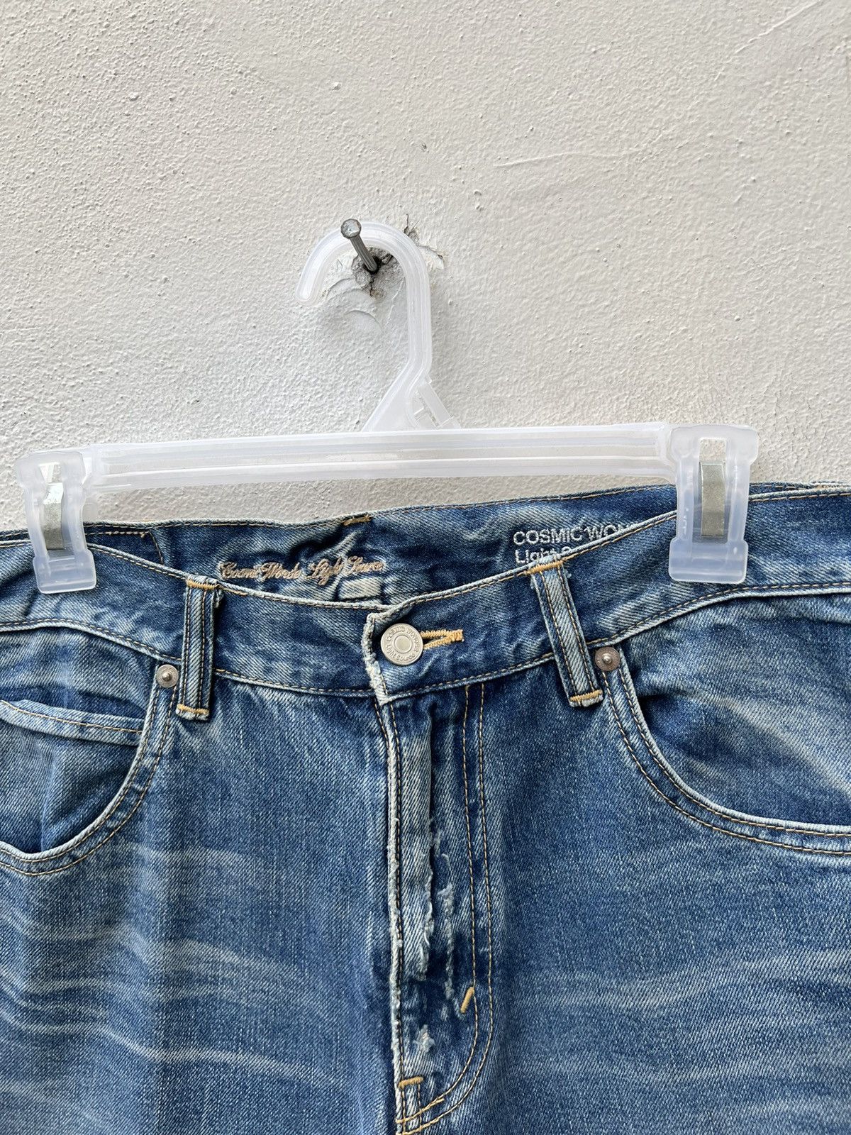 Cosmic Wonder Vintage Cosmic Wonder Japan Faded Denim Flare Jeans Size US 31 - 7 Thumbnail