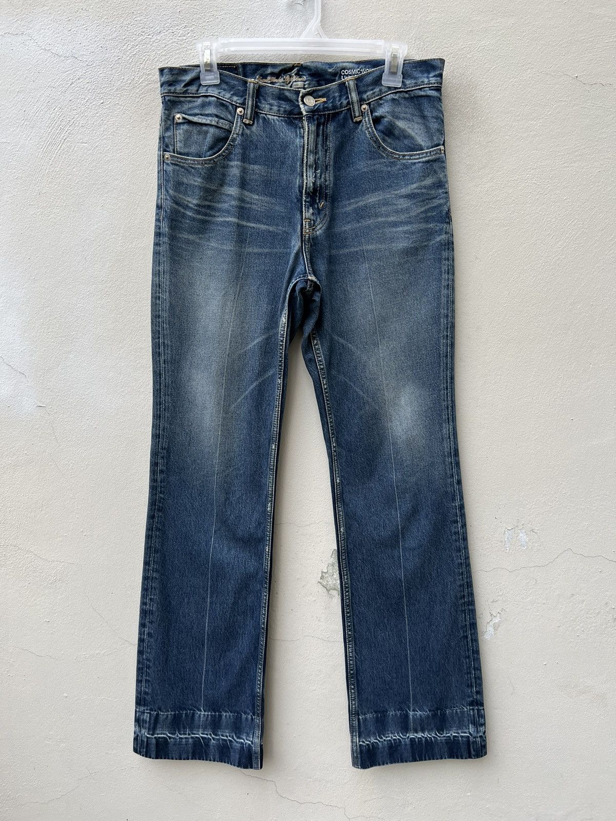 Cosmic Wonder Vintage Cosmic Wonder Japan Faded Denim Flare Jeans Size US 31 - 6 Thumbnail