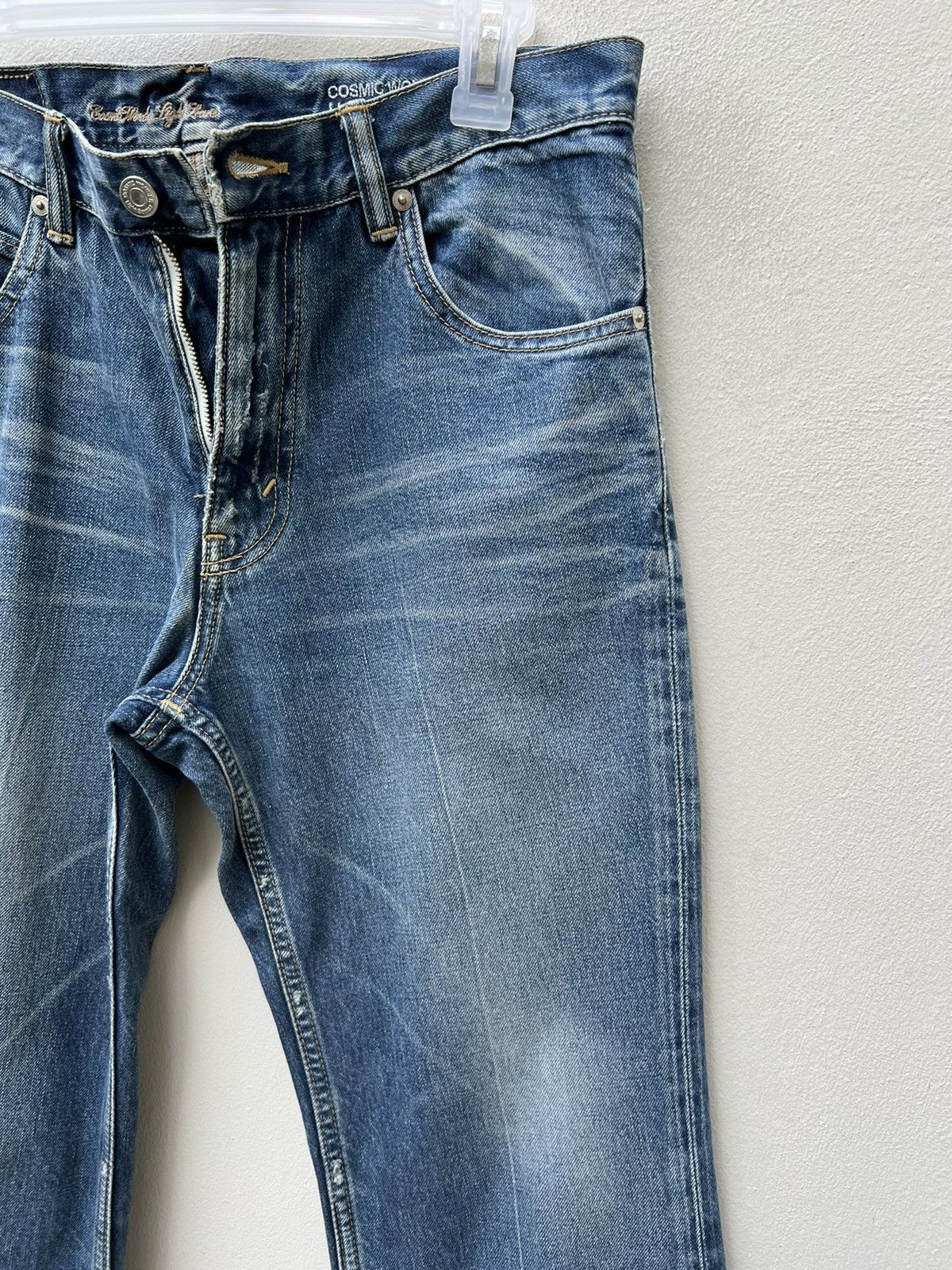 Cosmic Wonder Vintage Cosmic Wonder Japan Faded Denim Flare Jeans Size US 31 - 11 Thumbnail