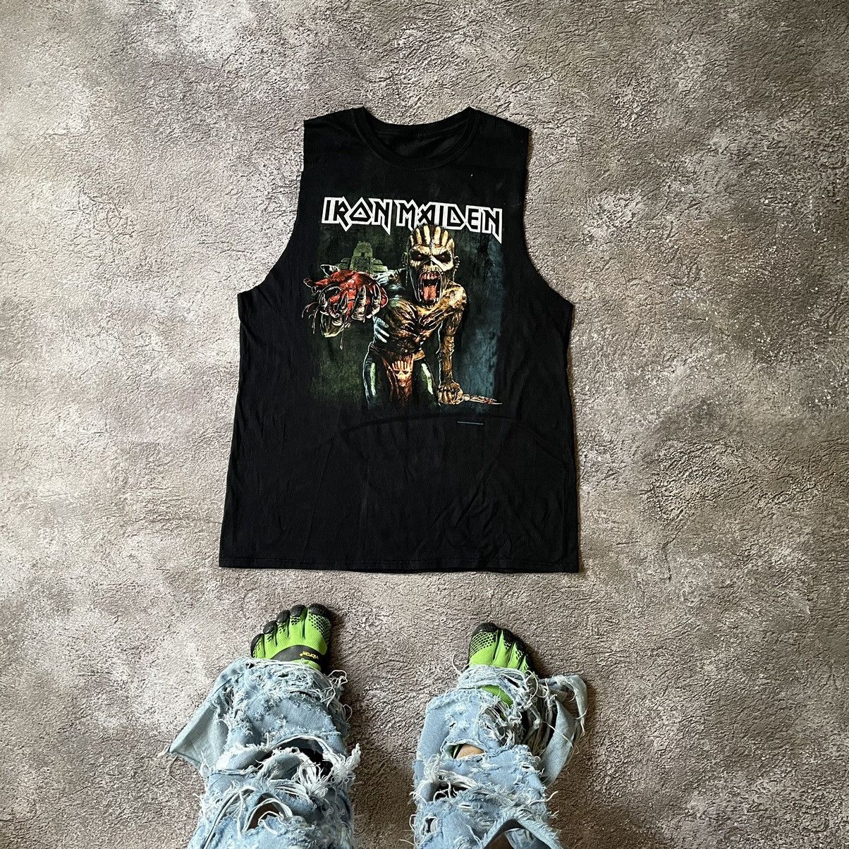 Vintage Vintage Y2K Iron Maiden Band Tee Graphic Grunge Punk Boxy M Size US M / EU 48-50 / 2 - 1 Thumbnail