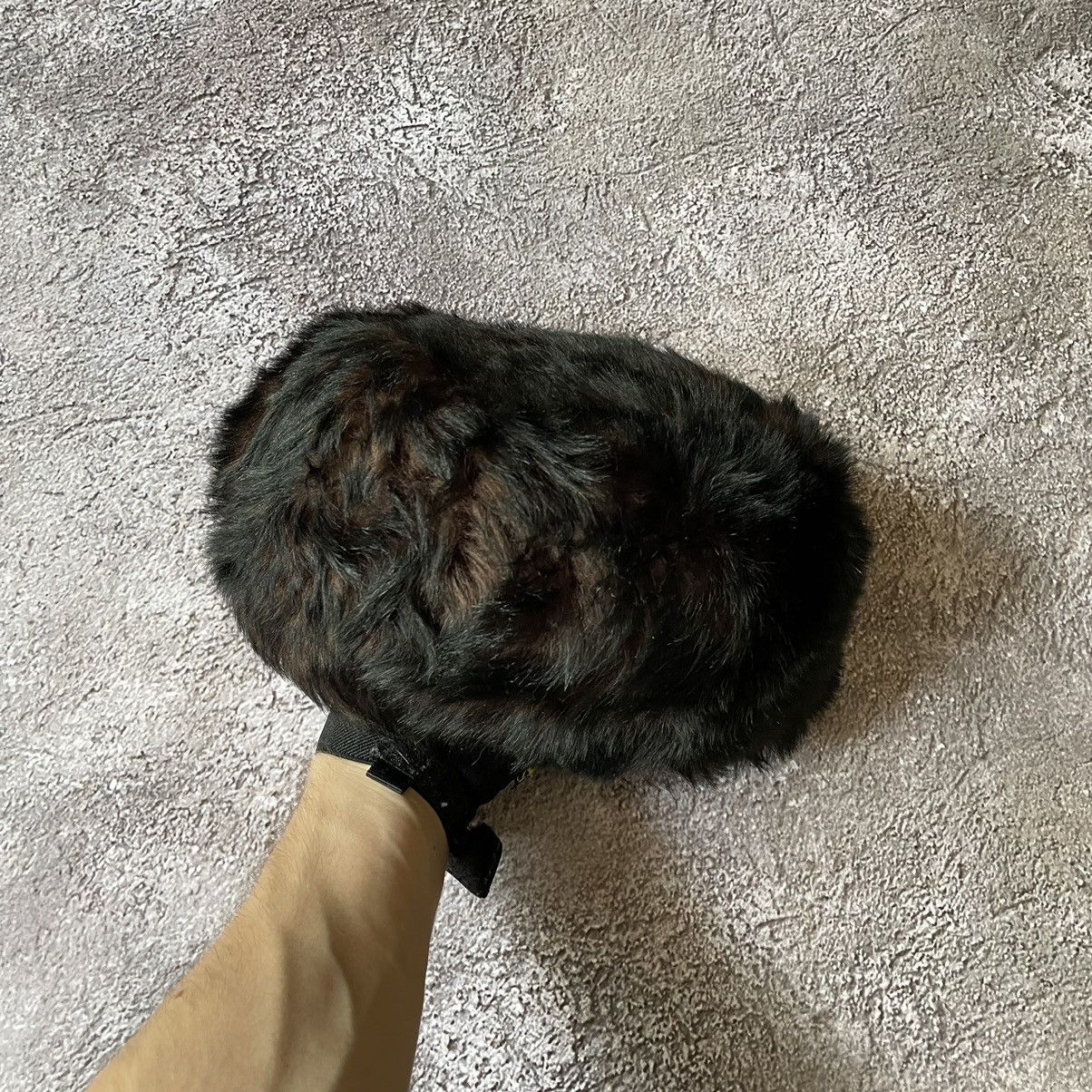 Vintage Vintage 90s Mohair Ushanka Beanie Hat Grunge Black Logo OS Size ONE SIZE - 1 Thumbnail