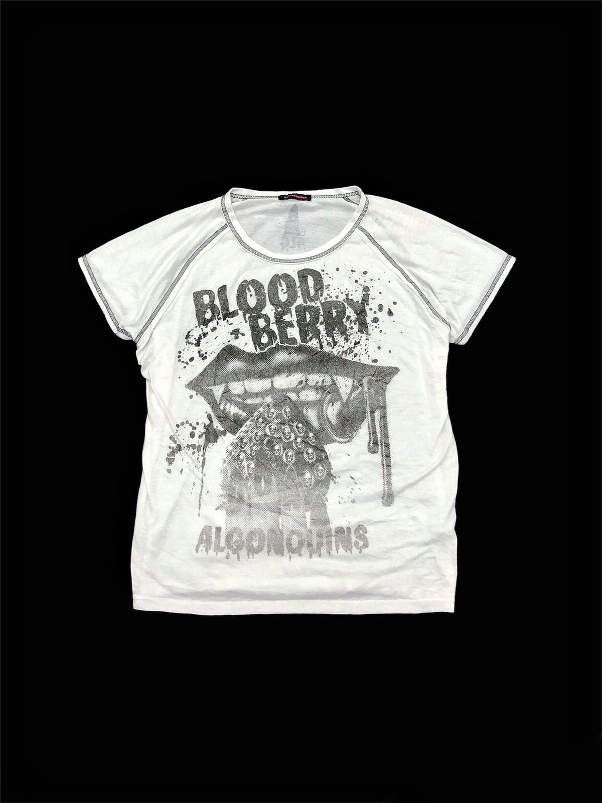 2000s Algonquins “ Blood Berry “ harajuku punk culture tee