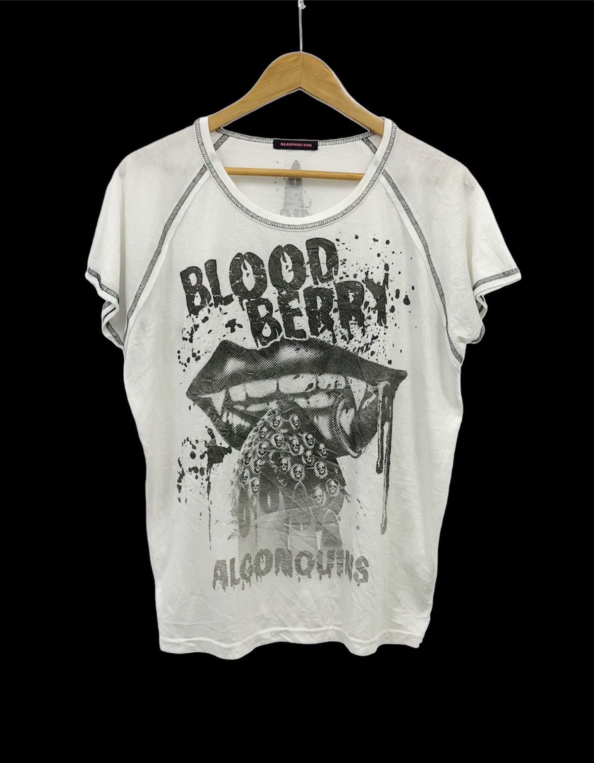Algonquins 00's Algonquins “ Blood Berry “ Harajuku punk culture tee Size US M / EU 48-50 / 2 - 7 Thumbnail