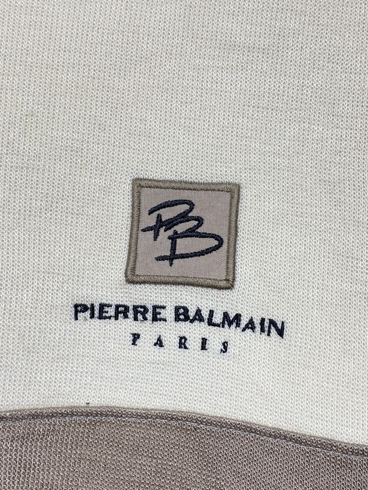 Japanese Brand × Pierre Balmain × Vintage Vintage Pierre Balmain Neck Logo Crewneck Size US L / EU 52-54 / 3 - 5 Thumbnail