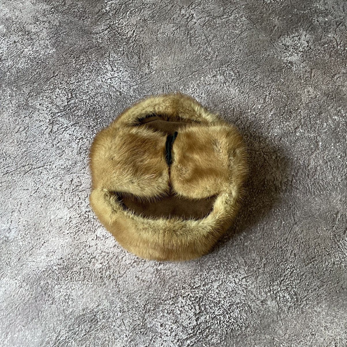 Vintage Vintage 90s Mohair Ushanka Beanie Hat Tan Grunge Washed OS Size ONE SIZE - 4 Thumbnail