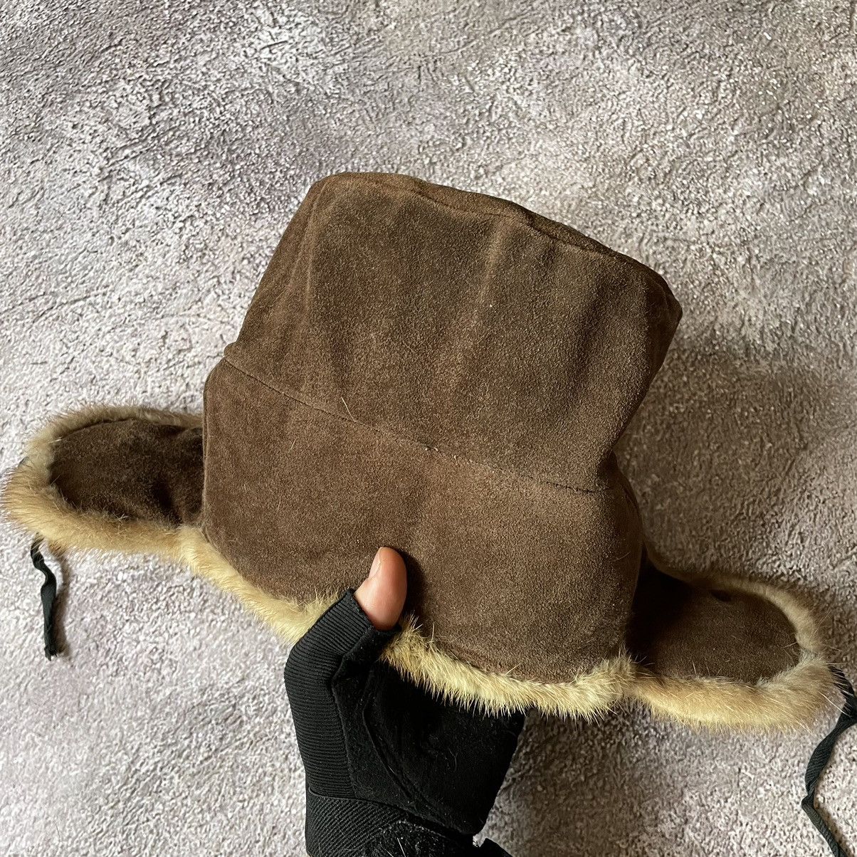 Vintage Vintage 90s Mohair Ushanka Beanie Hat Tan Grunge Washed OS Size ONE SIZE - 3 Thumbnail