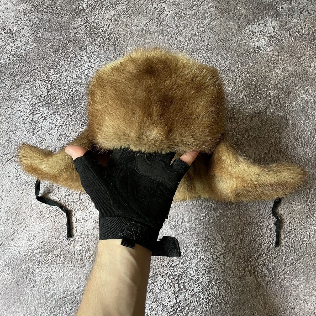 Vintage Vintage 90s Mohair Ushanka Beanie Hat Tan Grunge Washed OS Size ONE SIZE - 1 Thumbnail