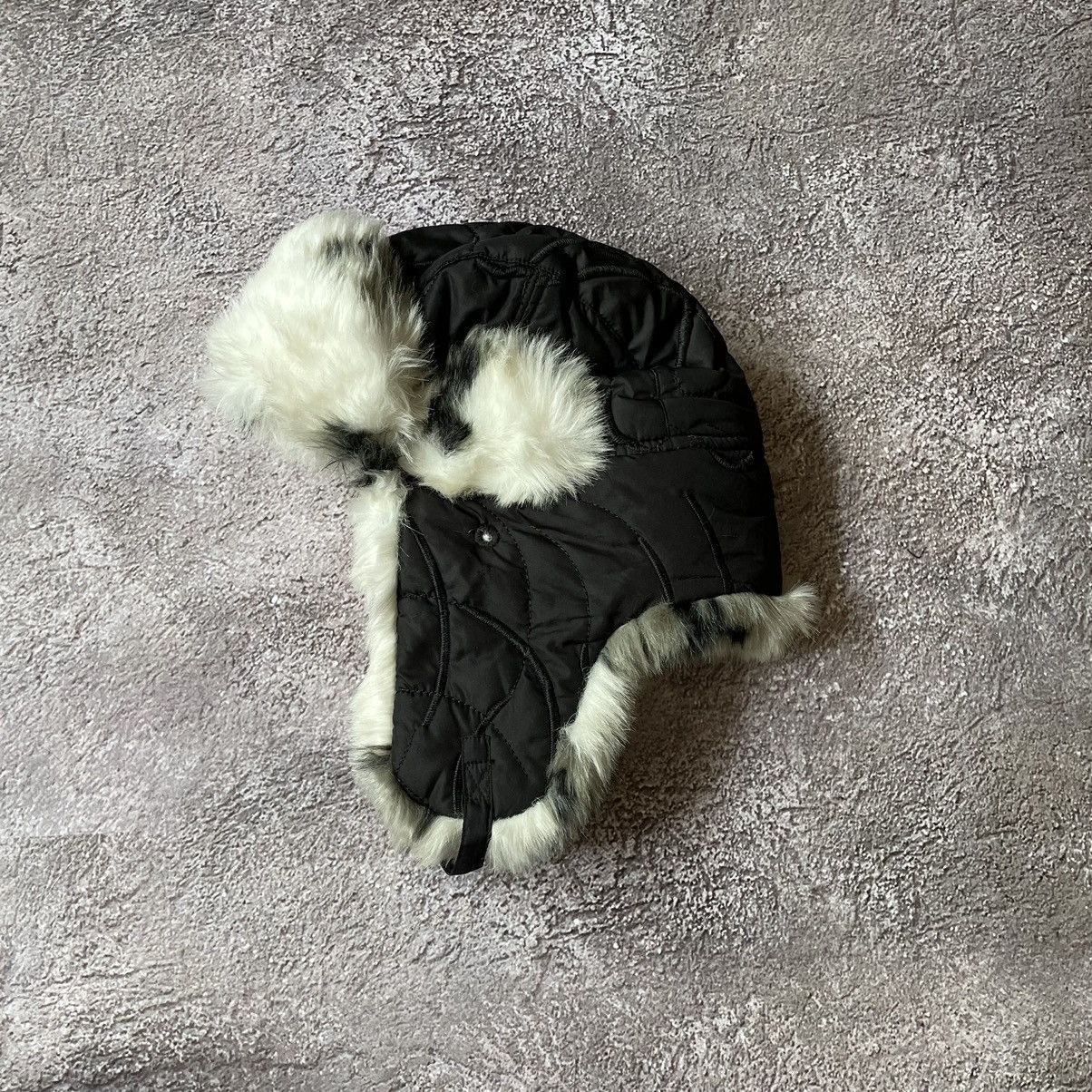Vintage Vintage 90s Mohair Beanie Black White Grunge Alt Boxy OS Size ONE SIZE - 1 Thumbnail