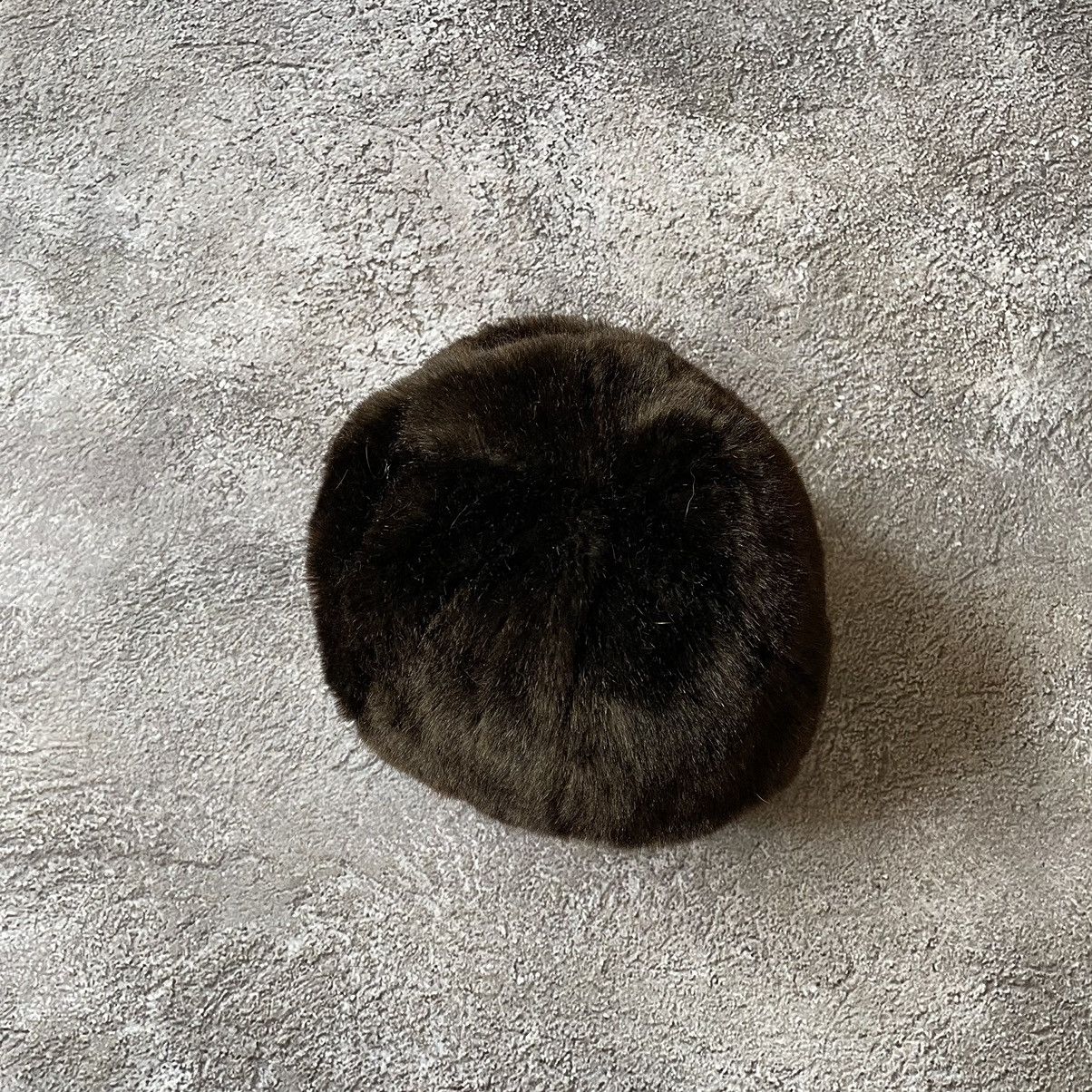 Vintage Vintage 90s Black Fuzzy Ushanka Beanie Hat Grunge Tapered OS Size ONE SIZE - 2 Thumbnail