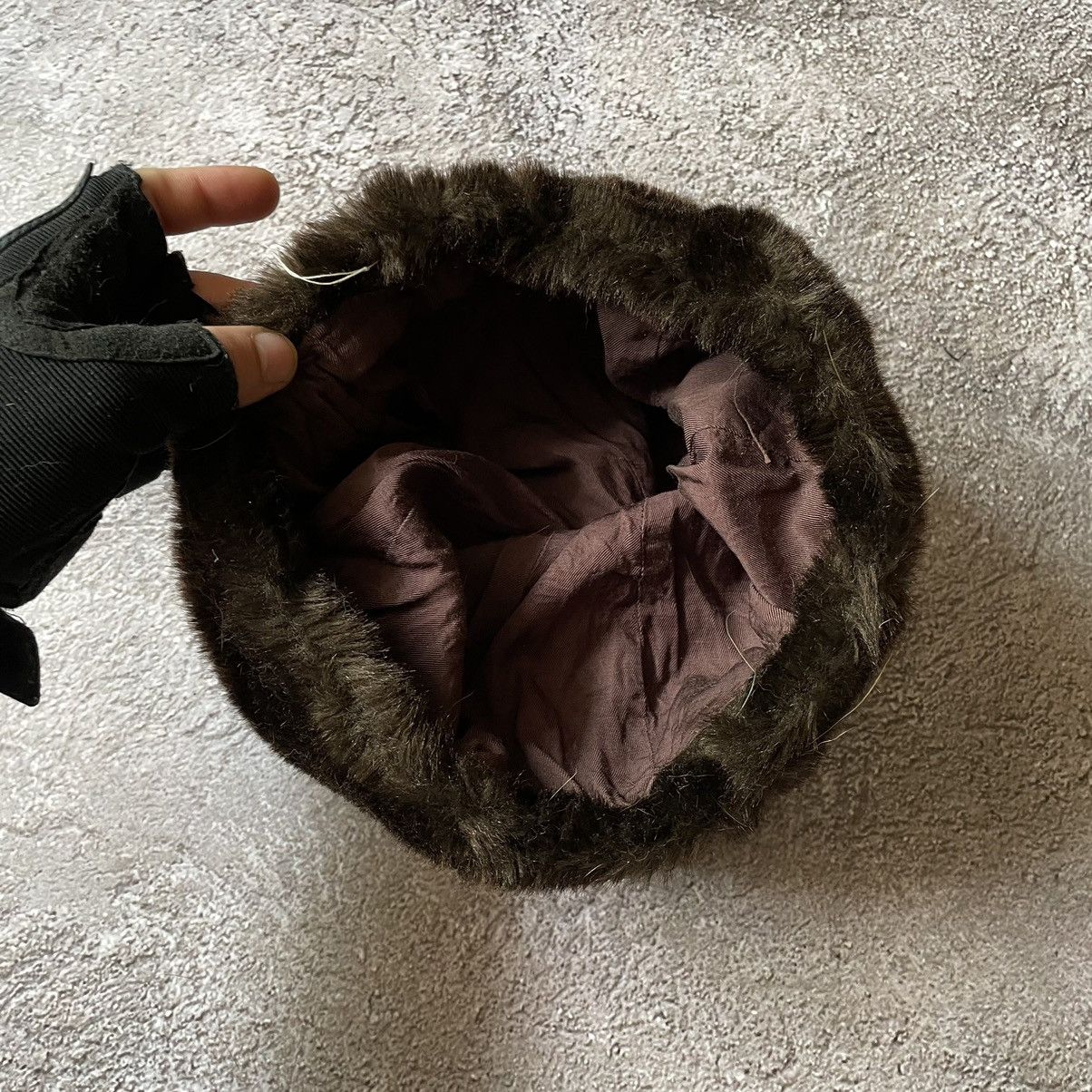 Vintage Vintage 90s Black Fuzzy Ushanka Beanie Hat Grunge Tapered OS Size ONE SIZE - 3 Thumbnail