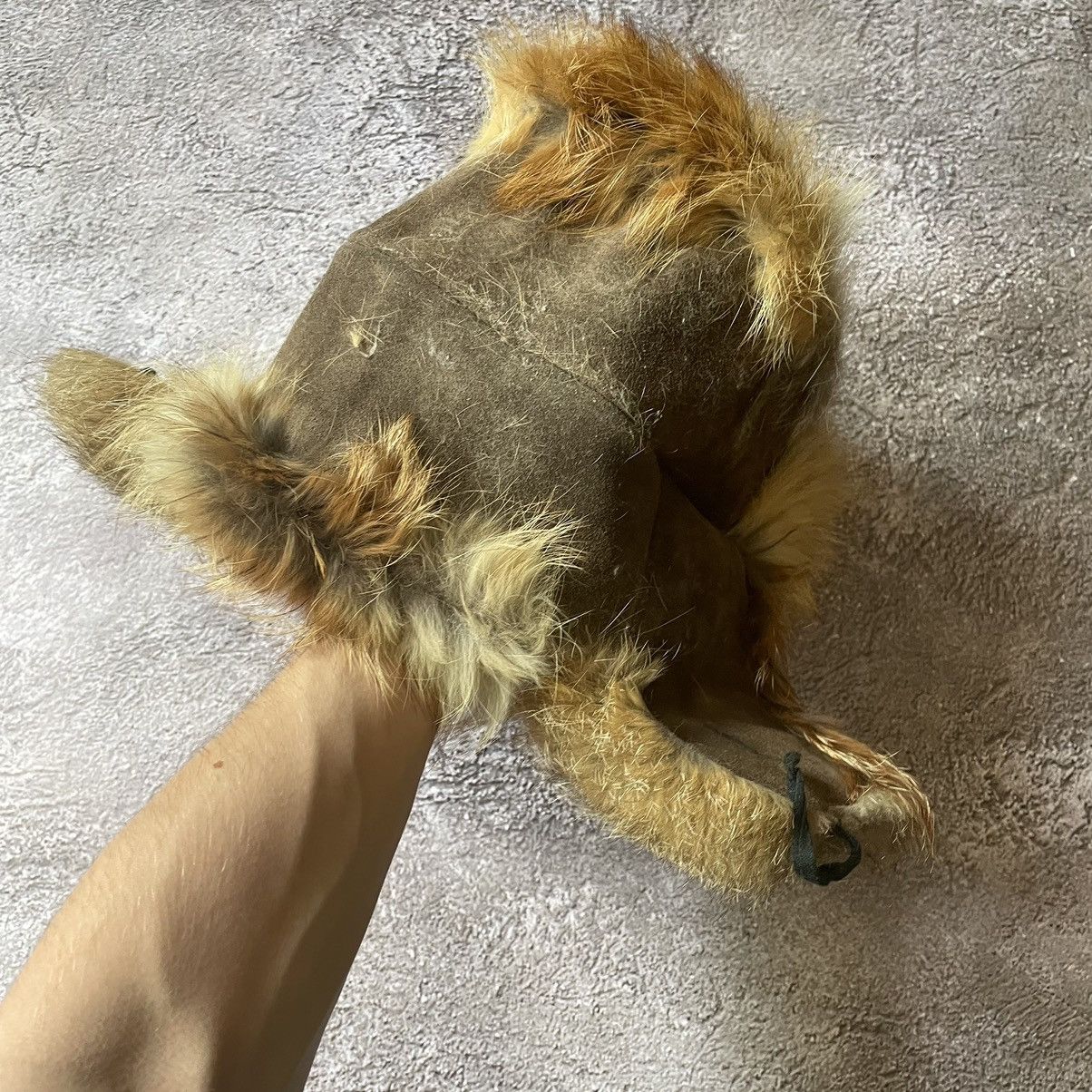 Vintage Vintage 90s Mohair Fur Ushanka Beanie Hat Tan Grunge Slim OS Size ONE SIZE - 3 Thumbnail