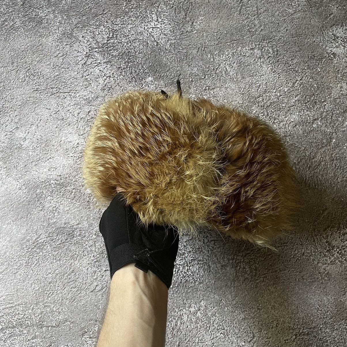Vintage Vintage 90s Mohair Fur Ushanka Beanie Hat Tan Grunge Slim OS Size ONE SIZE - 4 Thumbnail