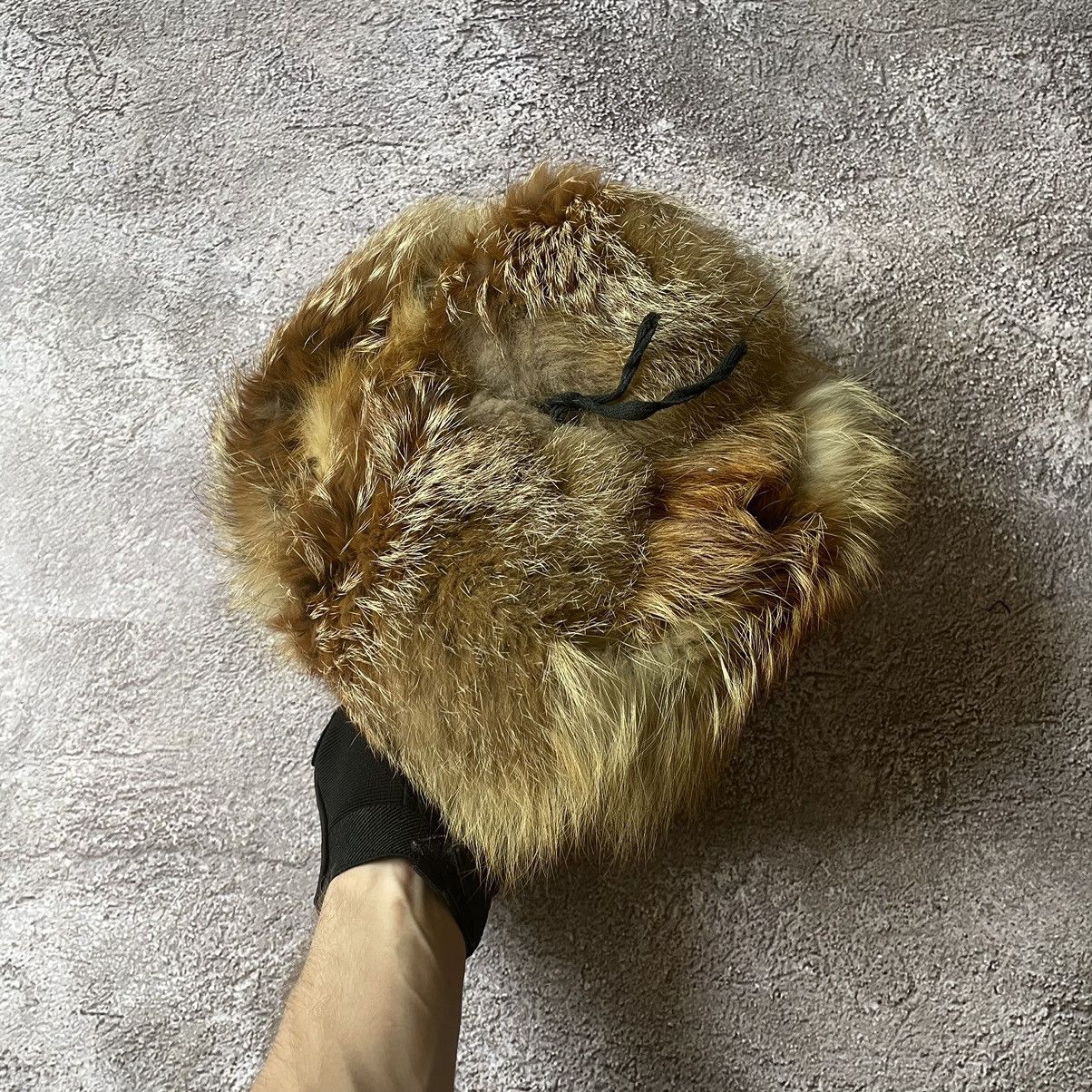 Vintage Vintage 90s Mohair Fur Ushanka Beanie Hat Tan Grunge Slim OS Size ONE SIZE - 5 Thumbnail