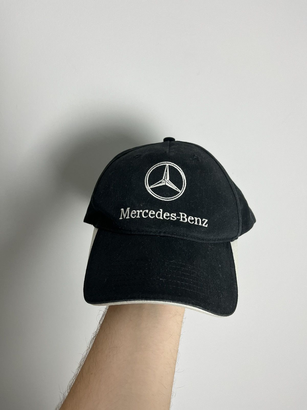 Vintage Mercedes Benz hat logo y2k