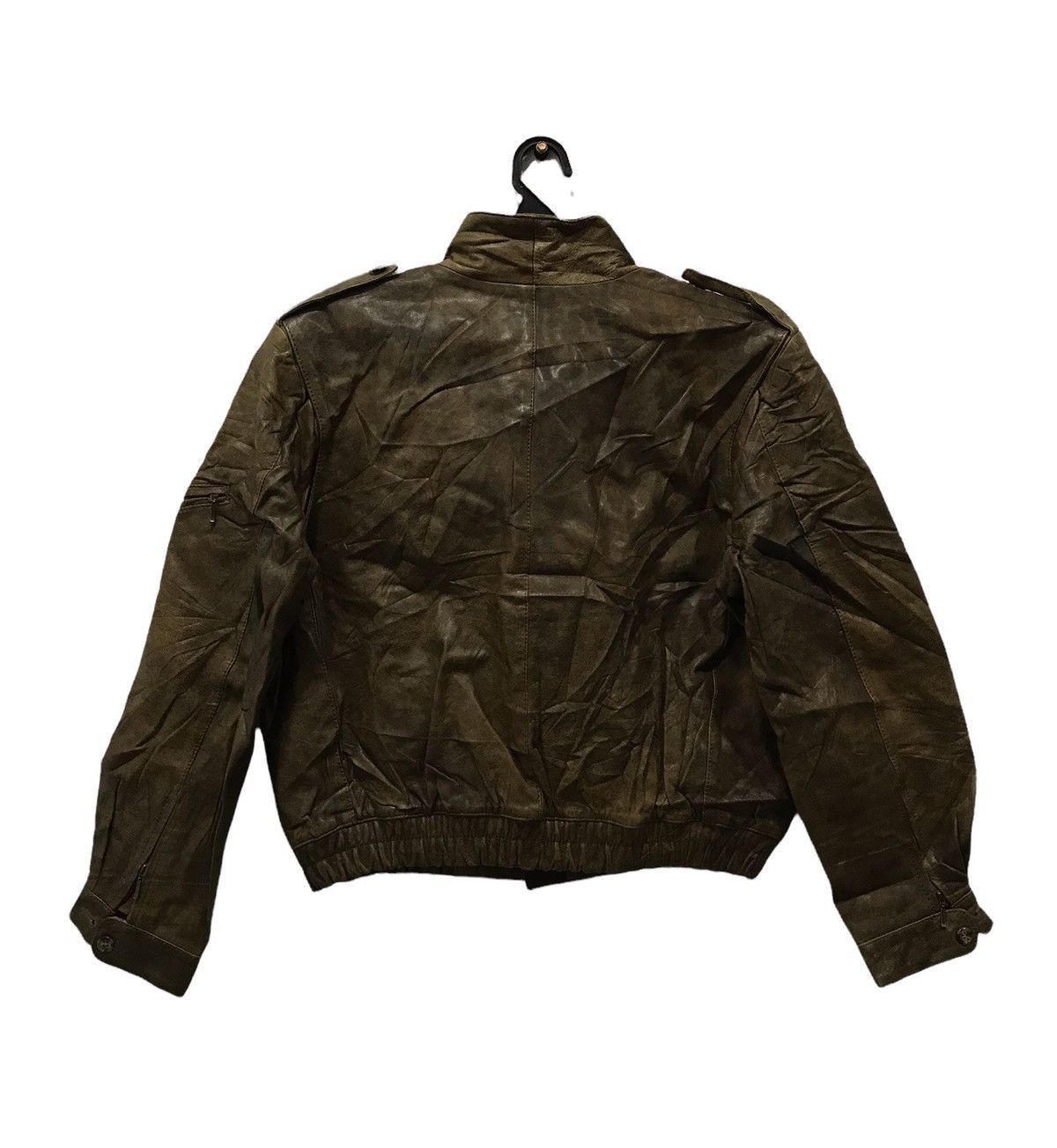 Vintage VINTAGE ROCKY AMERICAN MARKET LEATHER JACKET Size US M / EU 48-50 / 2 - 2 Thumbnail