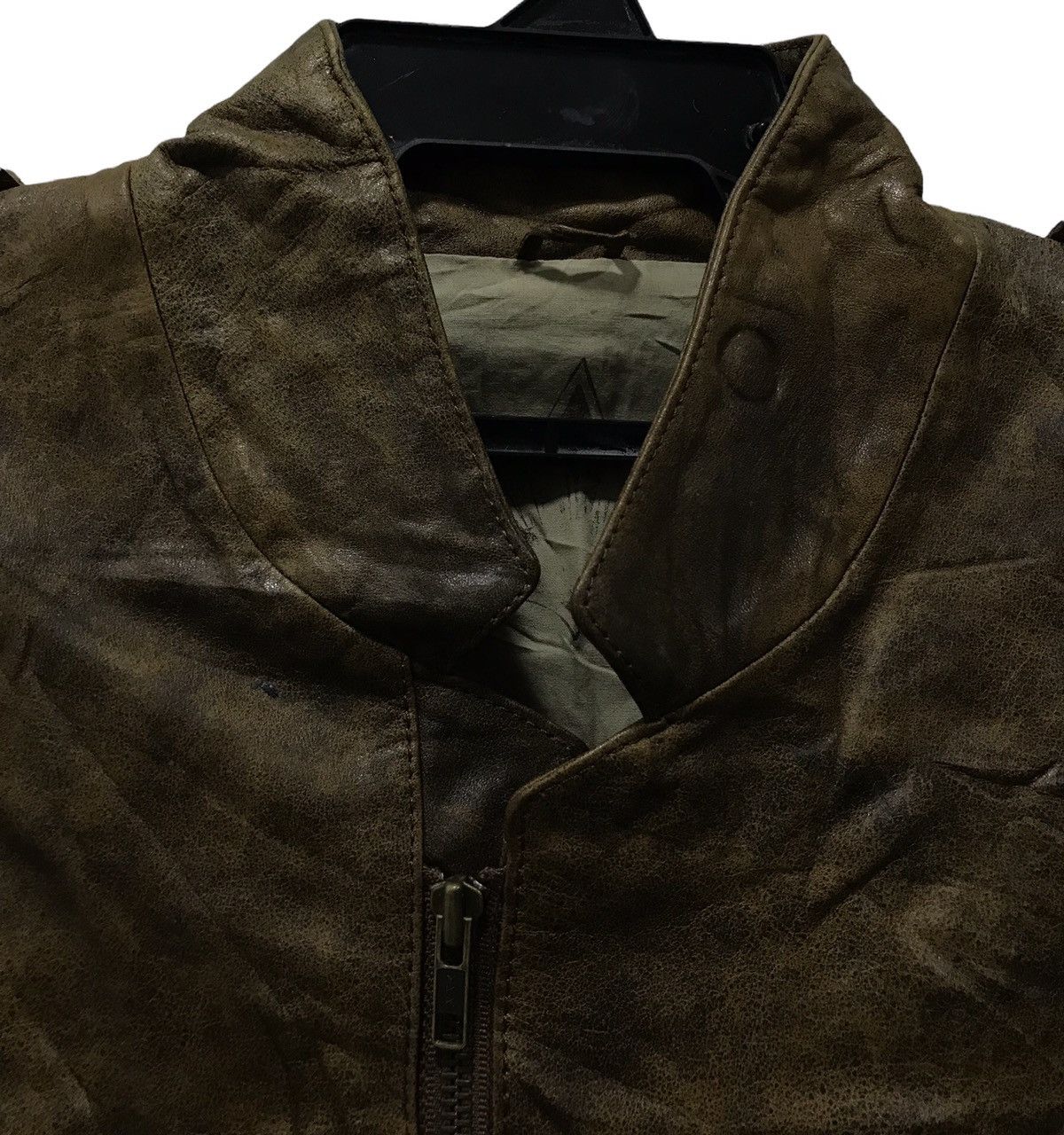 Vintage VINTAGE ROCKY AMERICAN MARKET LEATHER JACKET Size US M / EU 48-50 / 2 - 3 Thumbnail