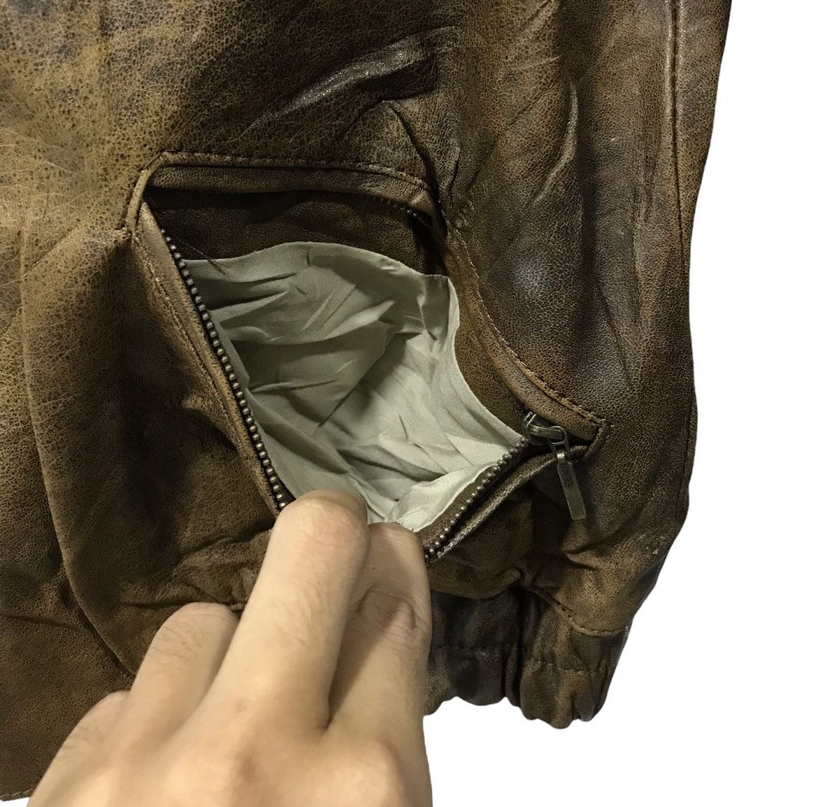Vintage VINTAGE ROCKY AMERICAN MARKET LEATHER JACKET Size US M / EU 48-50 / 2 - 9 Thumbnail