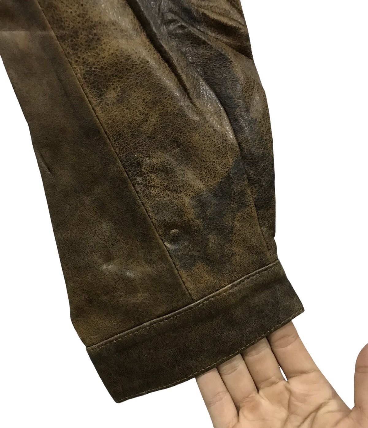 Vintage VINTAGE ROCKY AMERICAN MARKET LEATHER JACKET Size US M / EU 48-50 / 2 - 12 Thumbnail