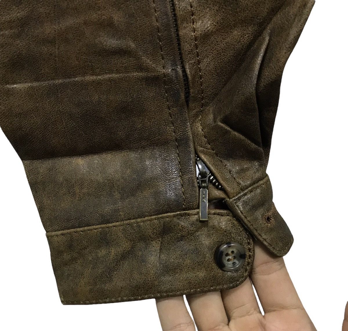 Vintage VINTAGE ROCKY AMERICAN MARKET LEATHER JACKET Size US M / EU 48-50 / 2 - 13 Thumbnail
