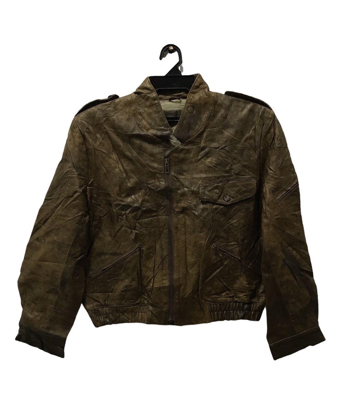 Vintage VINTAGE ROCKY AMERICAN MARKET LEATHER JACKET Size US M / EU 48-50 / 2 - 1 Thumbnail