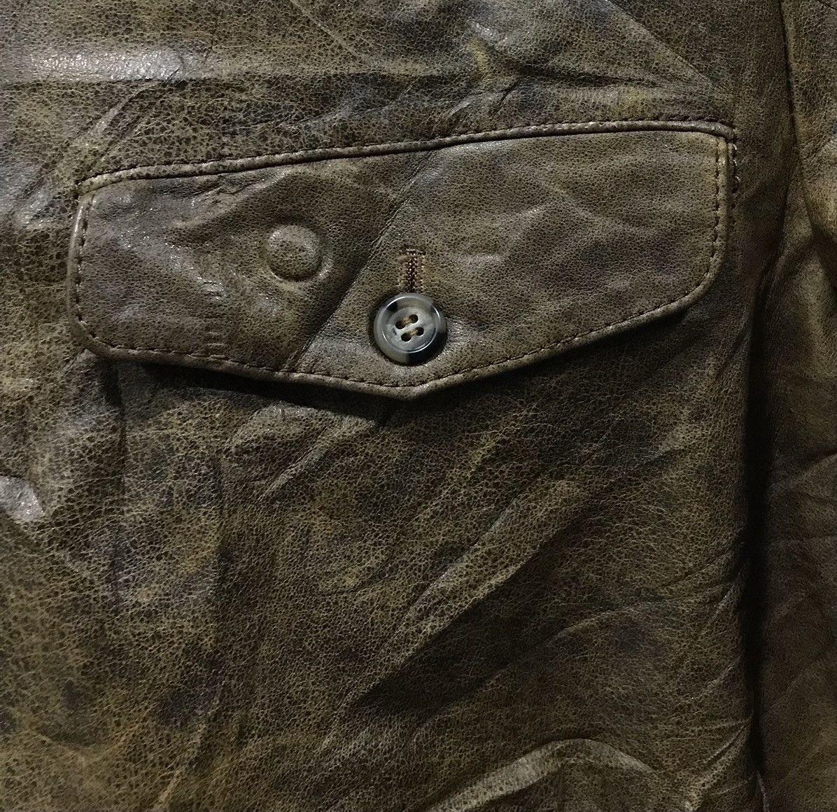 Vintage VINTAGE ROCKY AMERICAN MARKET LEATHER JACKET Size US M / EU 48-50 / 2 - 6 Thumbnail