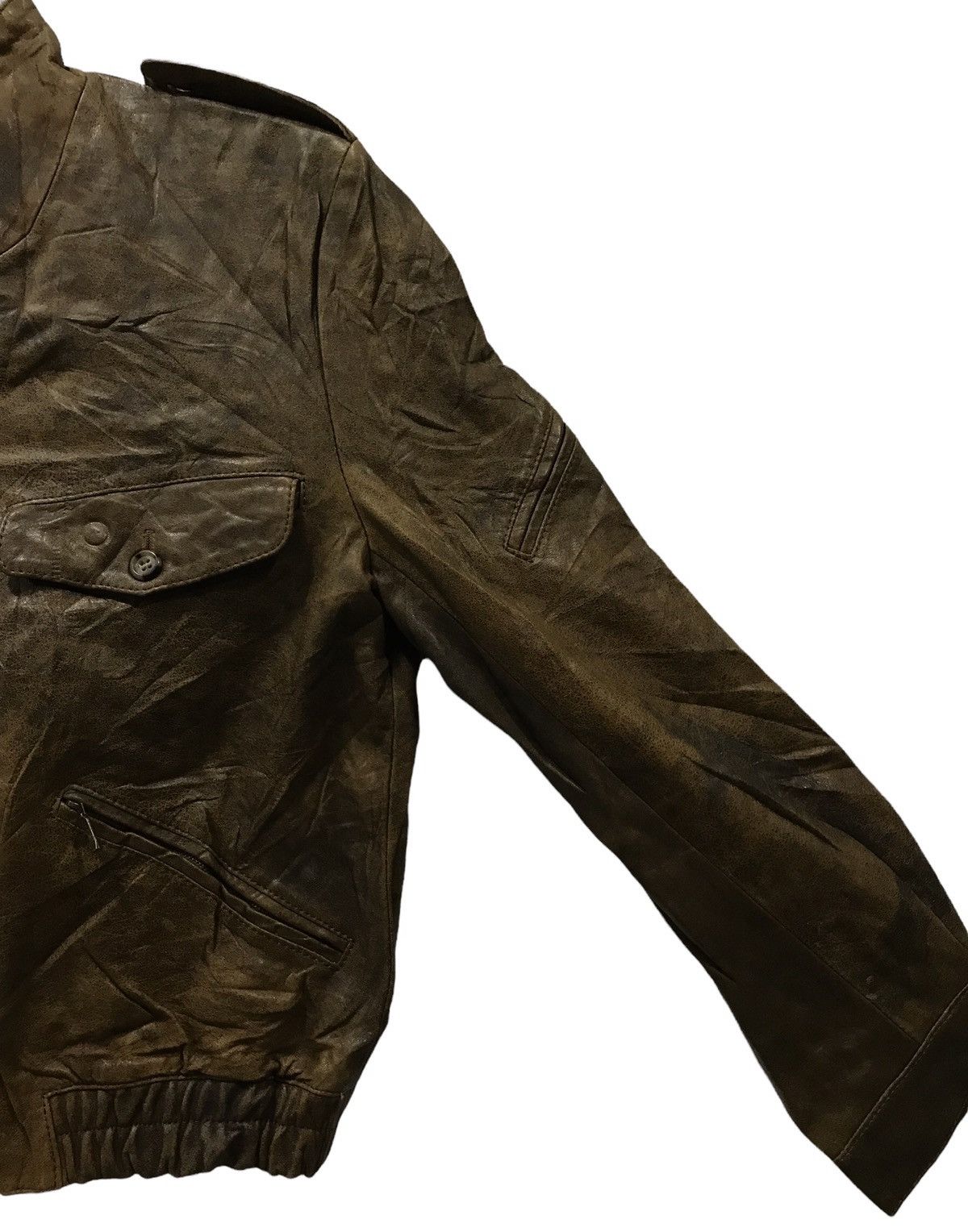 Vintage VINTAGE ROCKY AMERICAN MARKET LEATHER JACKET Size US M / EU 48-50 / 2 - 4 Thumbnail