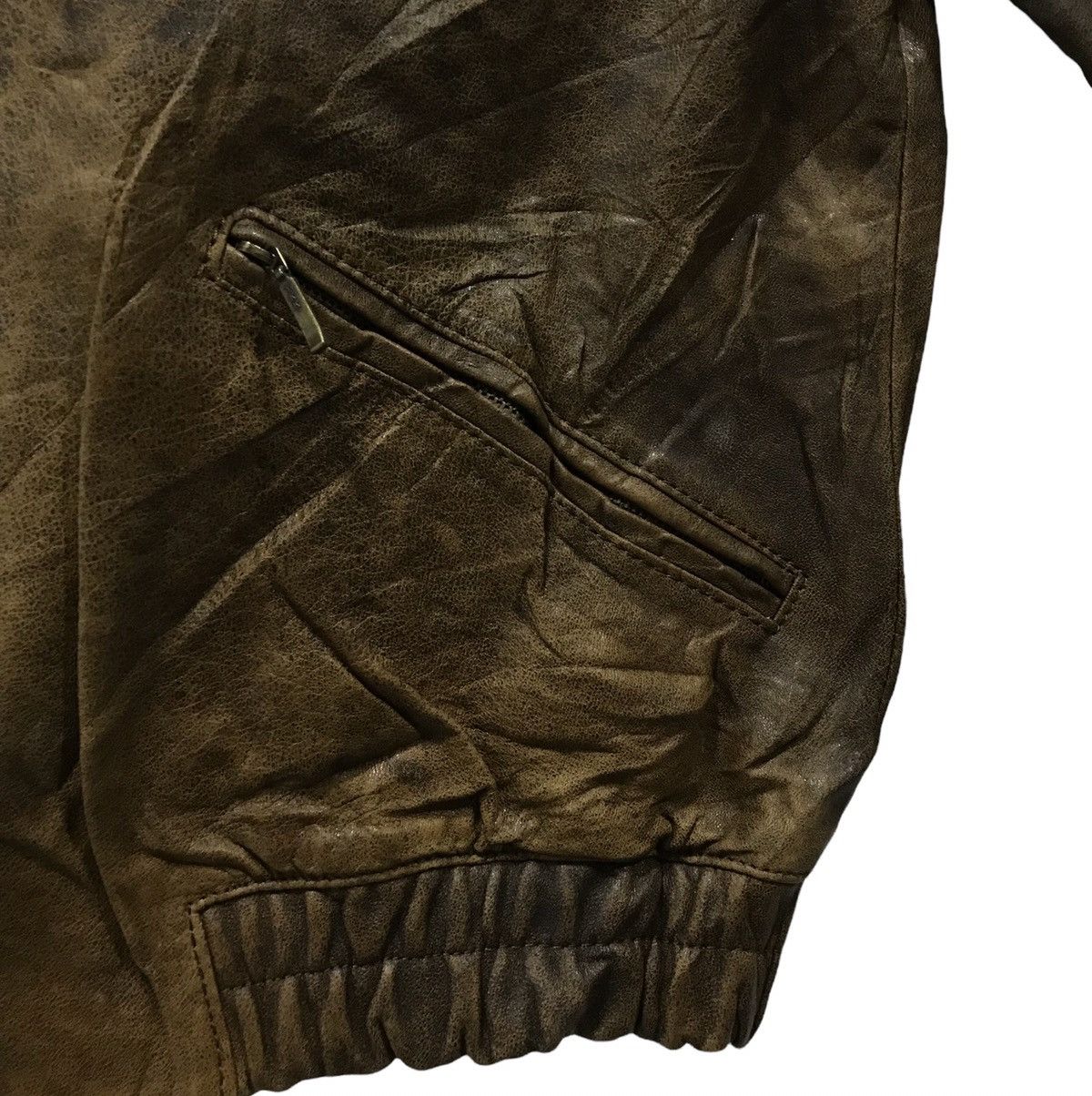 Vintage VINTAGE ROCKY AMERICAN MARKET LEATHER JACKET Size US M / EU 48-50 / 2 - 8 Thumbnail