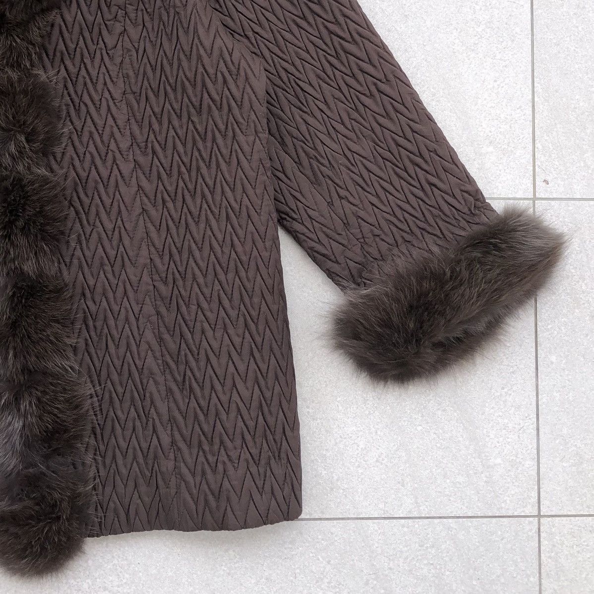 Japanese Brand Recent Piece Layered Goat Skin And Fox Fur Jacket Size L / US 10 / IT 46 - 7 Thumbnail