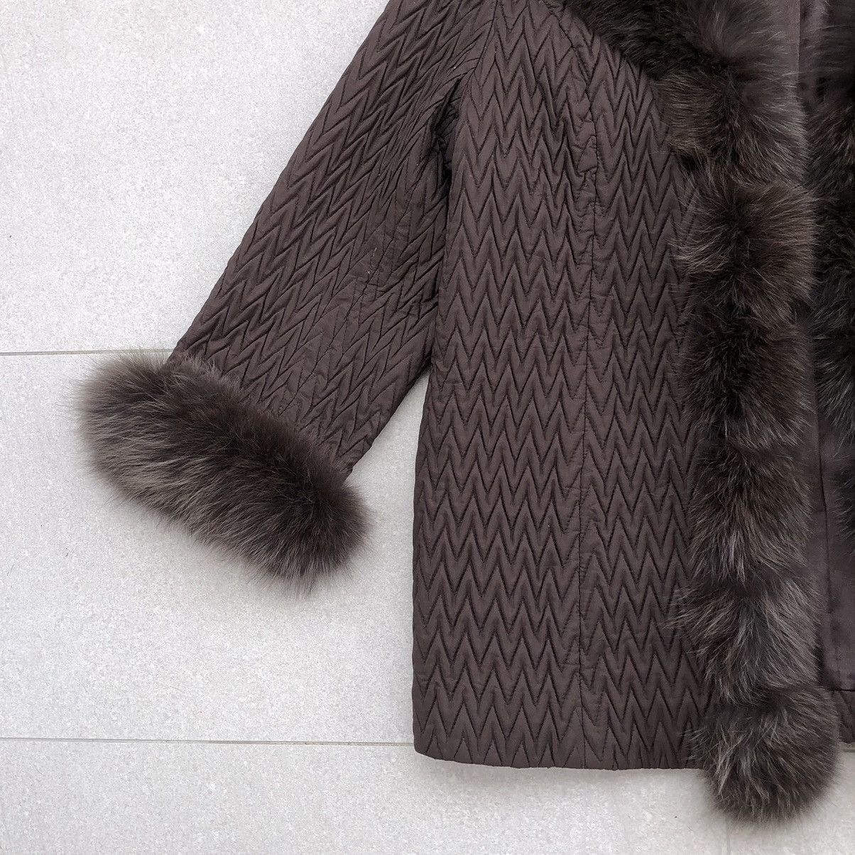 Japanese Brand Recent Piece Layered Goat Skin And Fox Fur Jacket Size L / US 10 / IT 46 - 6 Thumbnail