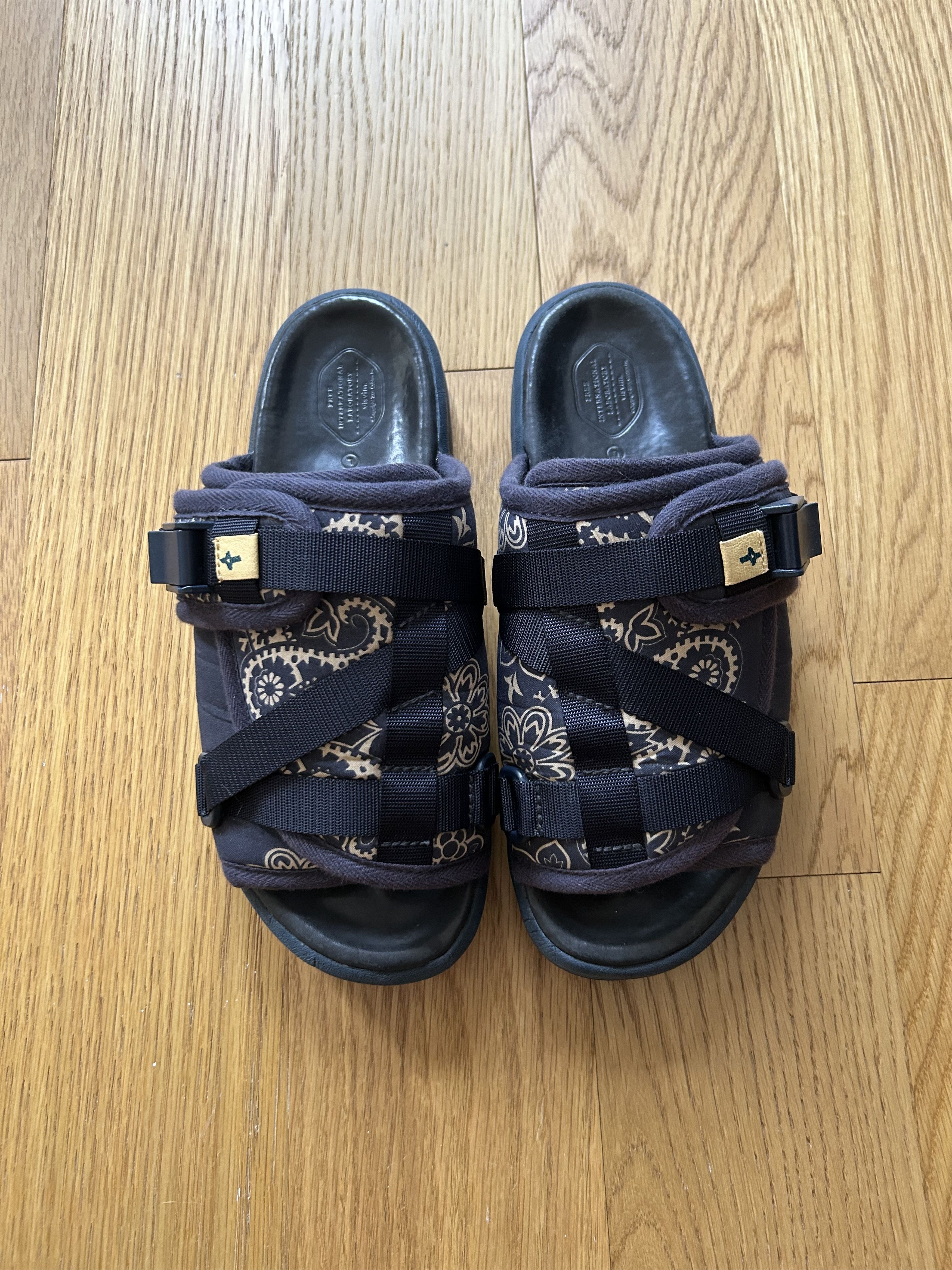 image of Visvim Blue Paisley/bandana Christo Ss16 I.c.t Shoes, Men's (Size 10.5)