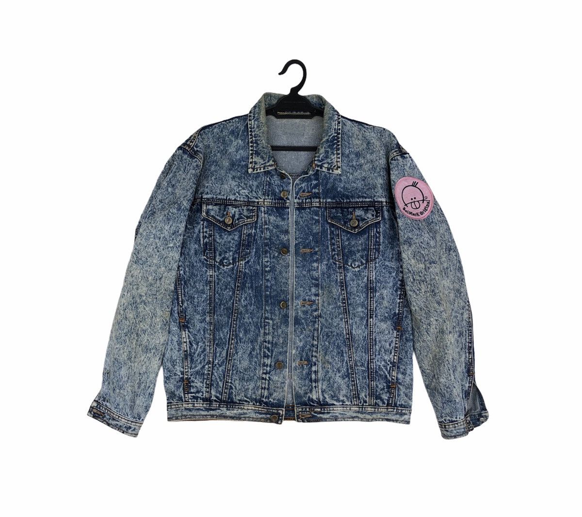 Vintage Vintage 90s Acid Wash Trucker Denim Jacket Size US L / EU 52-54 / 3 - 1 Thumbnail