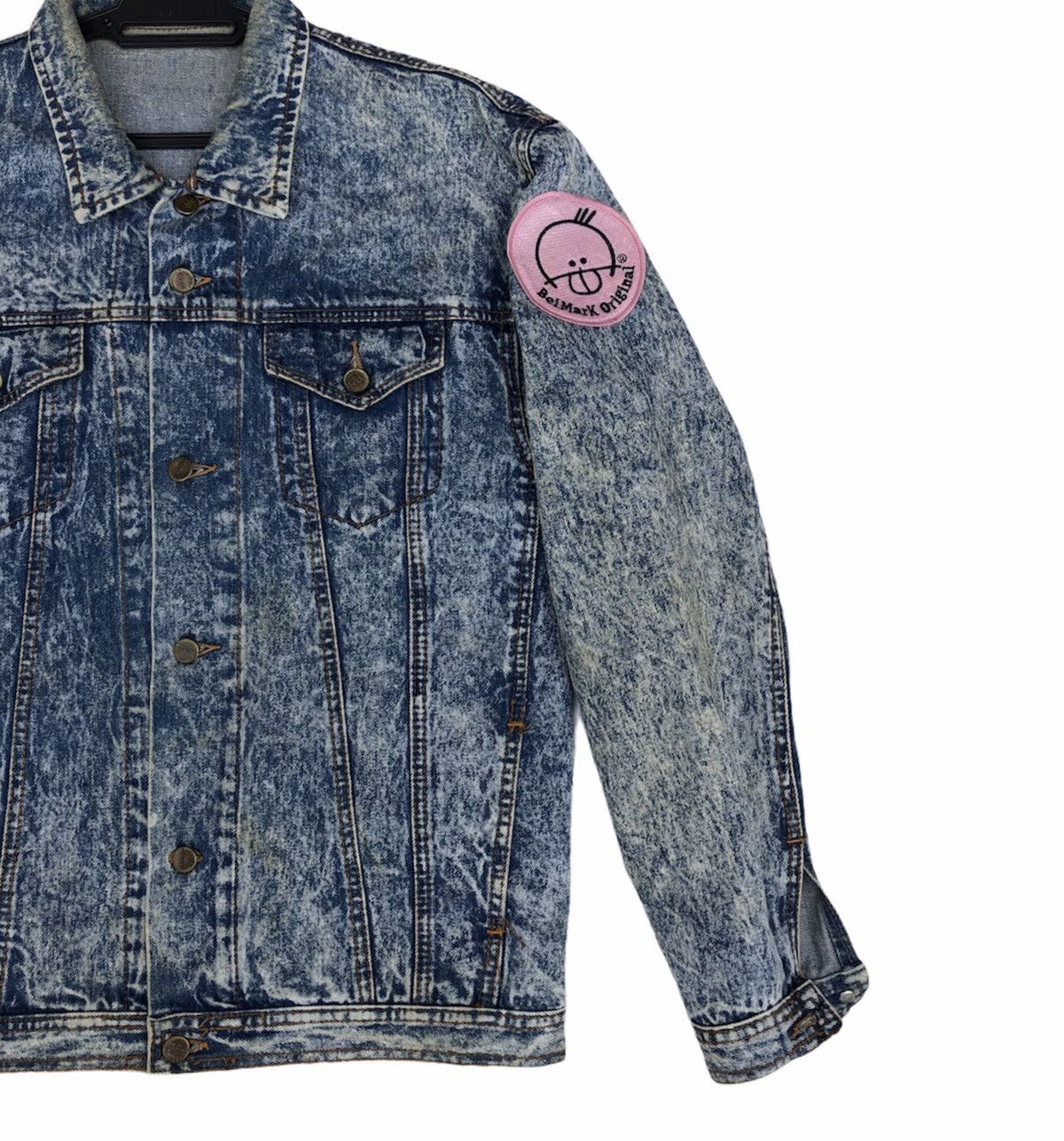 Vintage Vintage 90s Acid Wash Trucker Denim Jacket Size US L / EU 52-54 / 3 - 10 Thumbnail