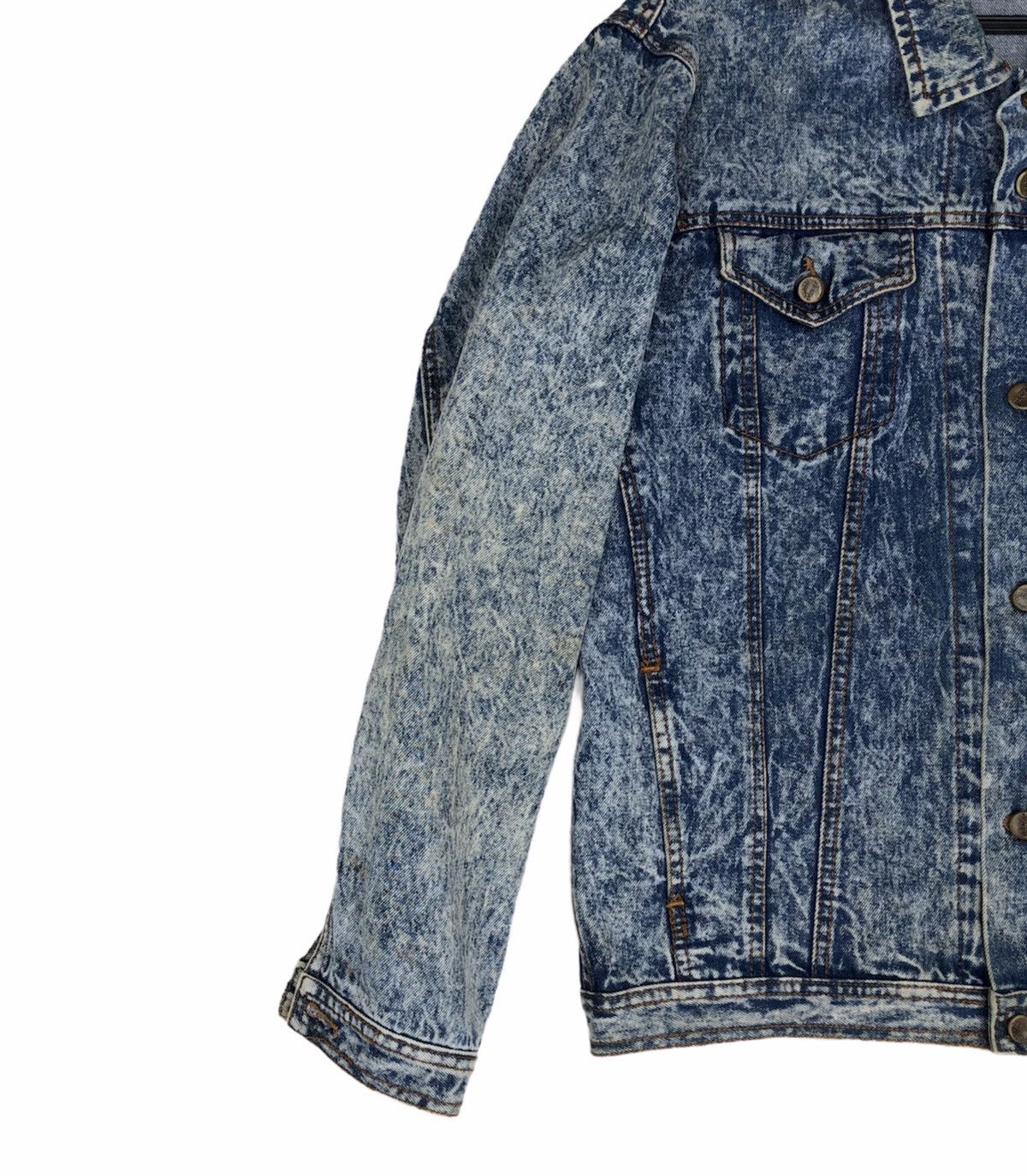 Vintage Vintage 90s Acid Wash Trucker Denim Jacket Size US L / EU 52-54 / 3 - 5 Thumbnail