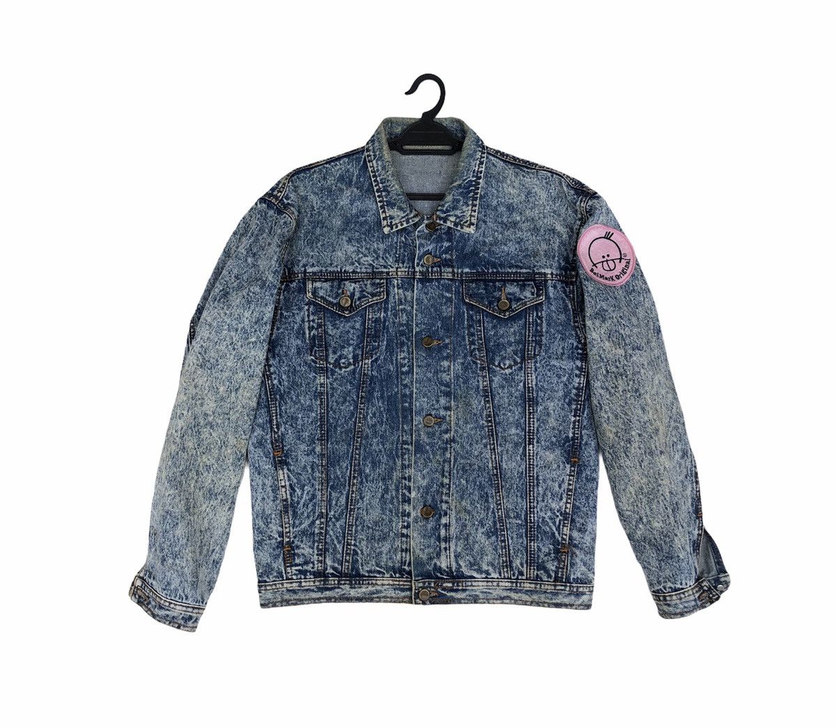 Vintage Vintage 90s Acid Wash Trucker Denim Jacket Size US L / EU 52-54 / 3 - 9 Thumbnail