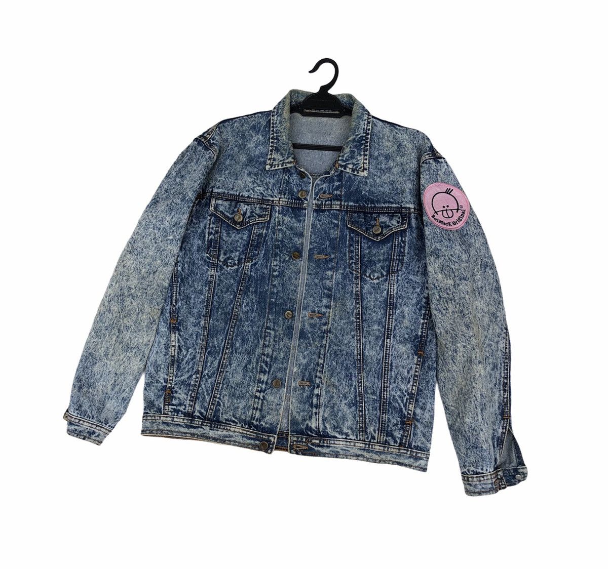 Vintage Vintage 90s Acid Wash Trucker Denim Jacket Size US L / EU 52-54 / 3 - 2 Thumbnail