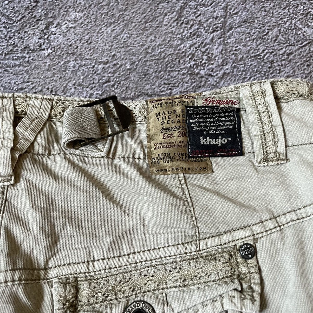Vintage Vintage 90s Khujo Cargo Skirt Baggy Pocket Streetwear 36 Size 26" / US 2 / IT 38 - 9 Thumbnail