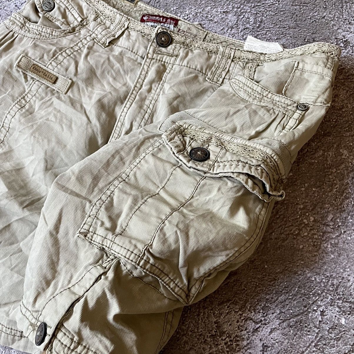 Vintage Vintage 90s Khujo Cargo Skirt Baggy Pocket Streetwear 36 Size 26" / US 2 / IT 38 - 4 Thumbnail