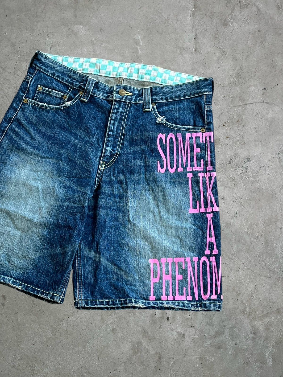 PHENOMENON SS/07 “Something Like A Phenomenon” Denim Shorts Size US 33 - 4 Thumbnail