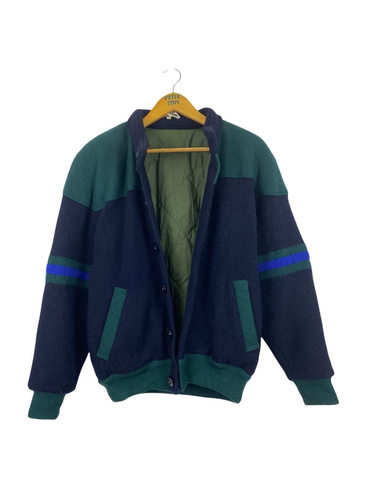 Japanese Brand × Vintage 🔥VINTAGE 80’s PIA SPORTS KNITWOOL JACKET Size US L / EU 52-54 / 3 - 3 Thumbnail