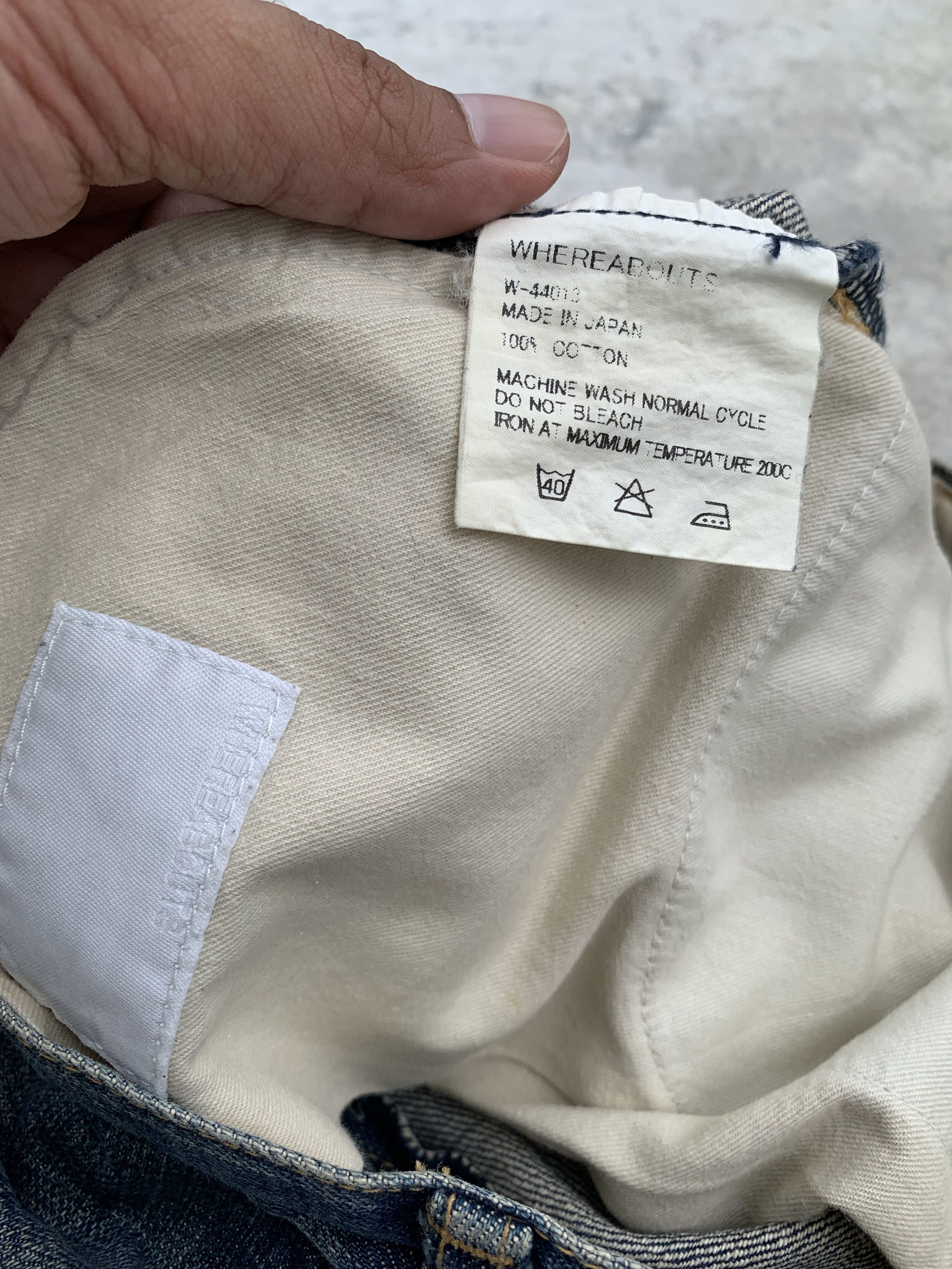 Japanese Brand Vintage Whereabouts Light Distressed Boro Denim Jeans Size US 30 / EU 46 - 16 Thumbnail