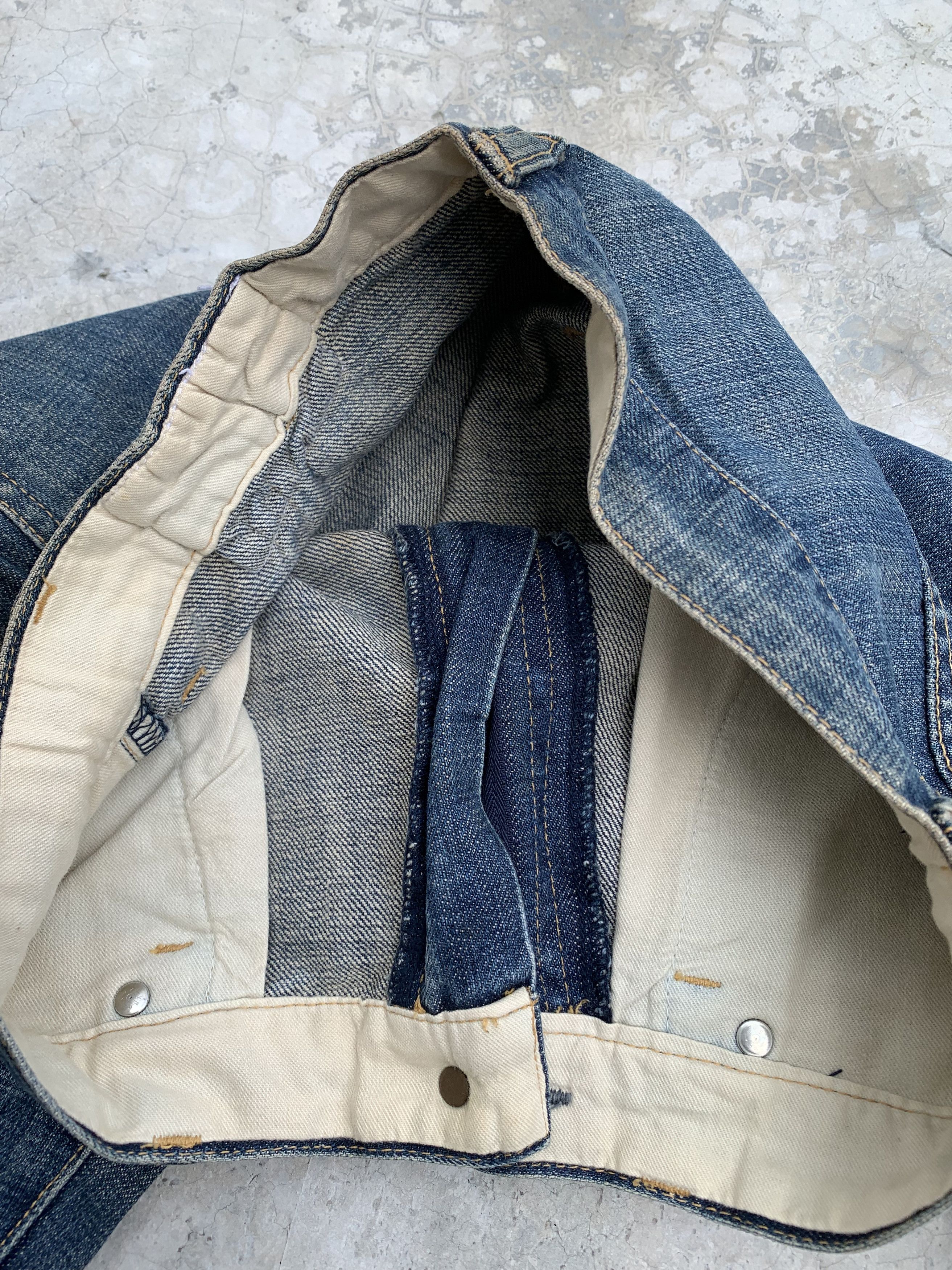 Japanese Brand Vintage Whereabouts Light Distressed Boro Denim Jeans Size US 30 / EU 46 - 15 Thumbnail