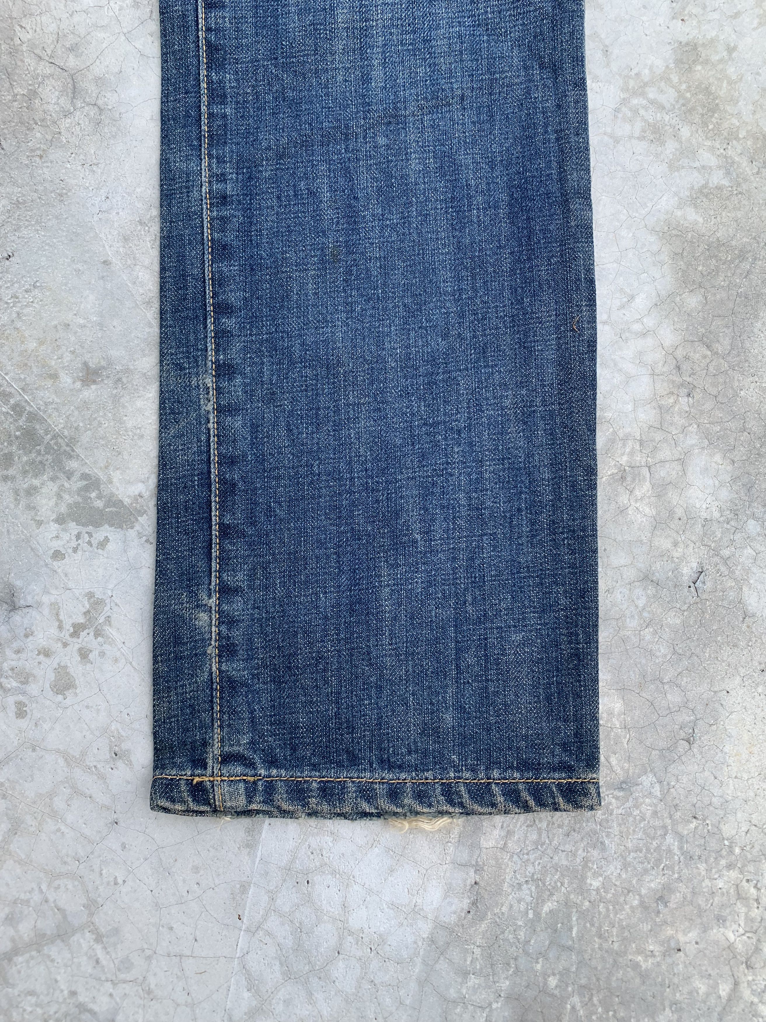 Japanese Brand Vintage Whereabouts Light Distressed Boro Denim Jeans Size US 30 / EU 46 - 6 Thumbnail