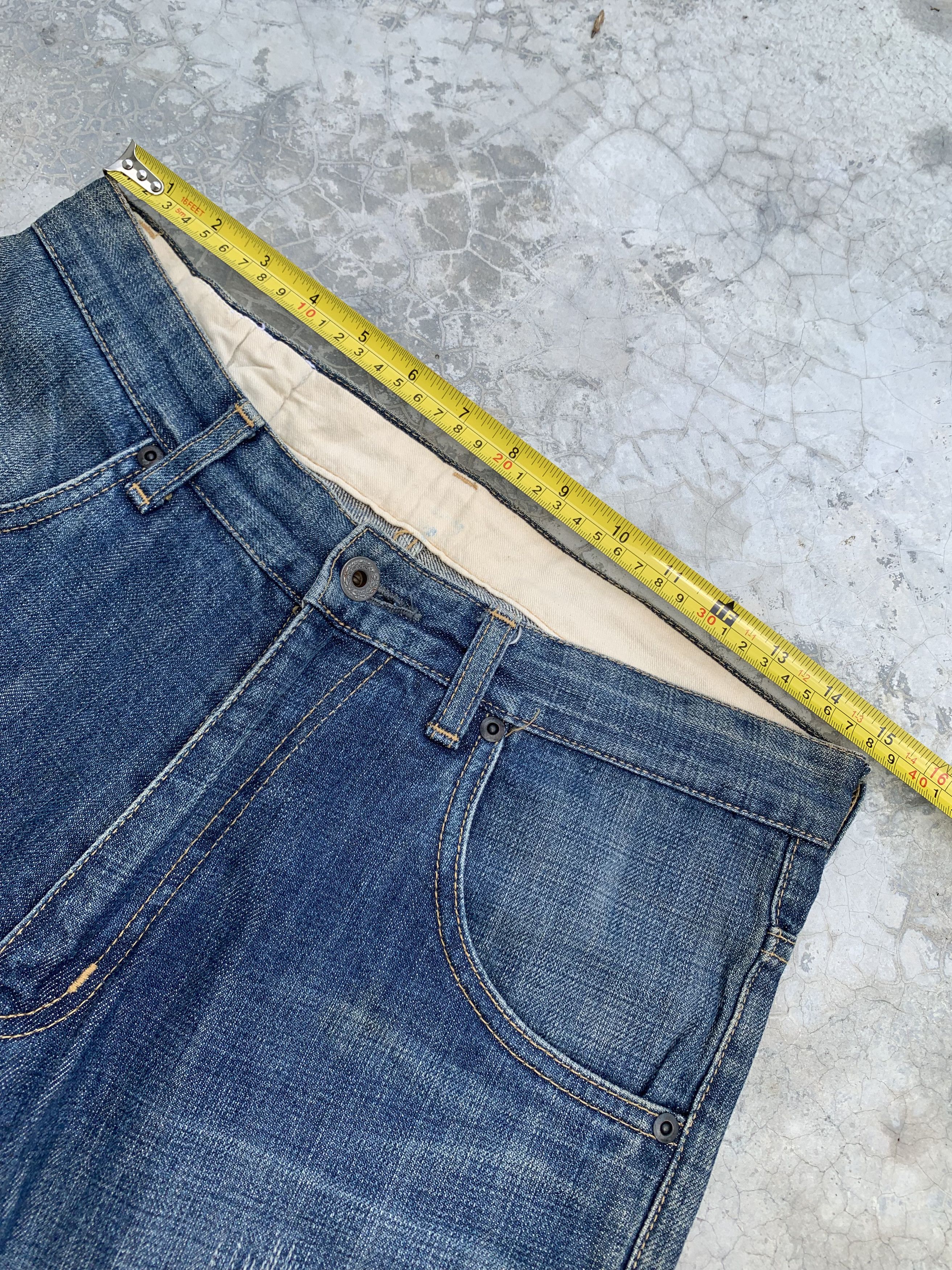 Japanese Brand Vintage Whereabouts Light Distressed Boro Denim Jeans Size US 30 / EU 46 - 13 Thumbnail