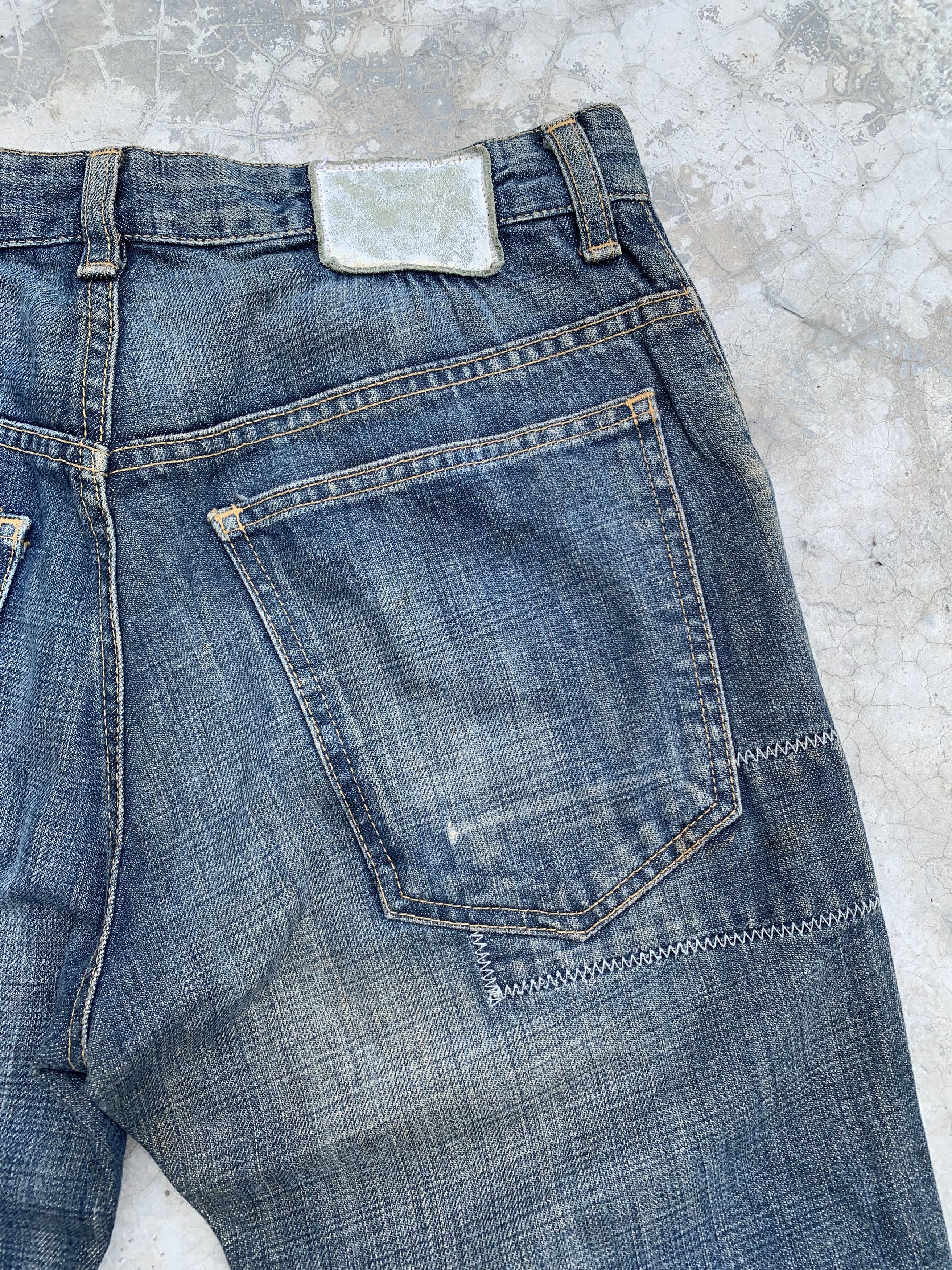 Japanese Brand Vintage Whereabouts Light Distressed Boro Denim Jeans Size US 30 / EU 46 - 18 Thumbnail