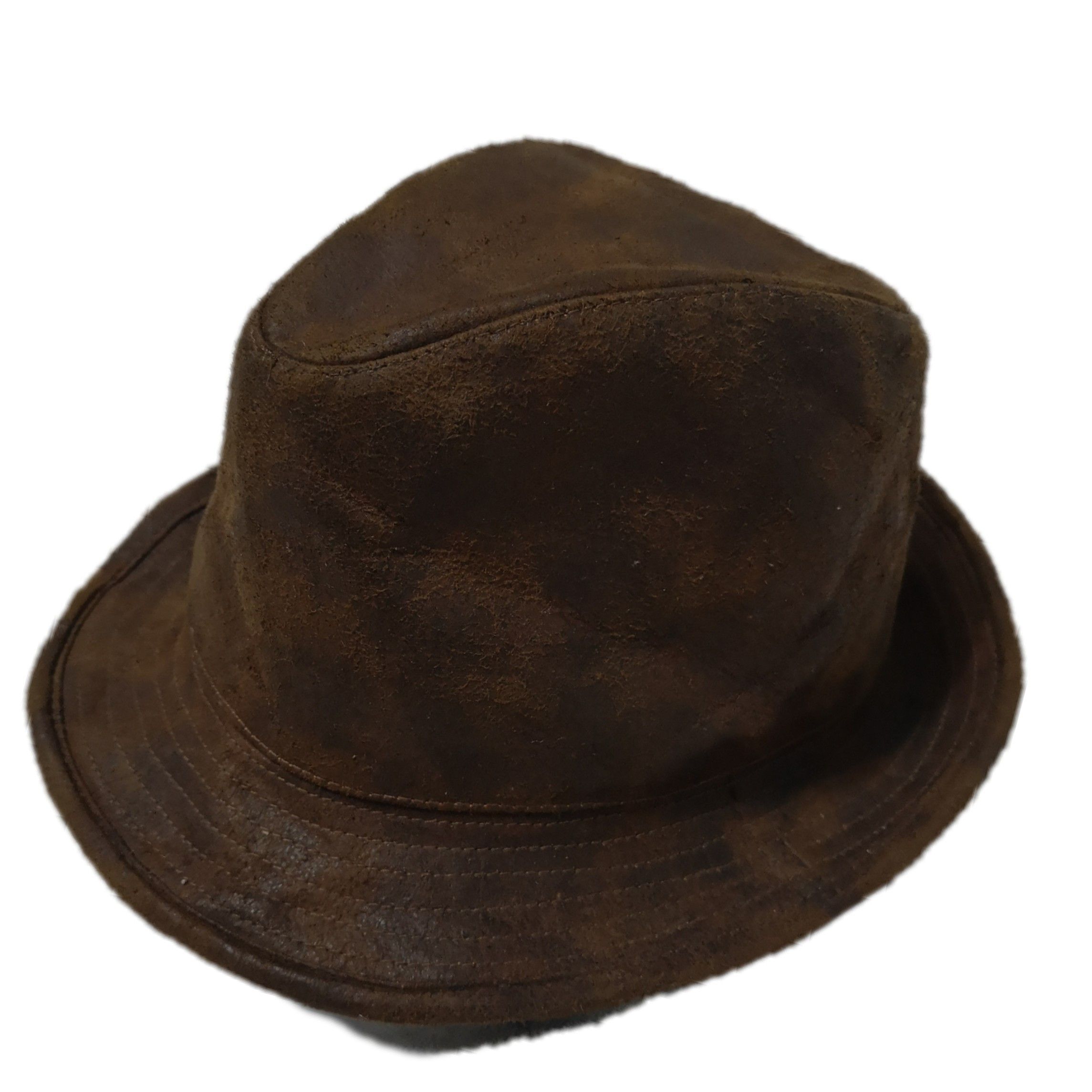 Japanese Brand × Leather × Vintage G520 VINTAGE DOWN UNDER LEATHER HAT Size ONE SIZE - 1 Thumbnail
